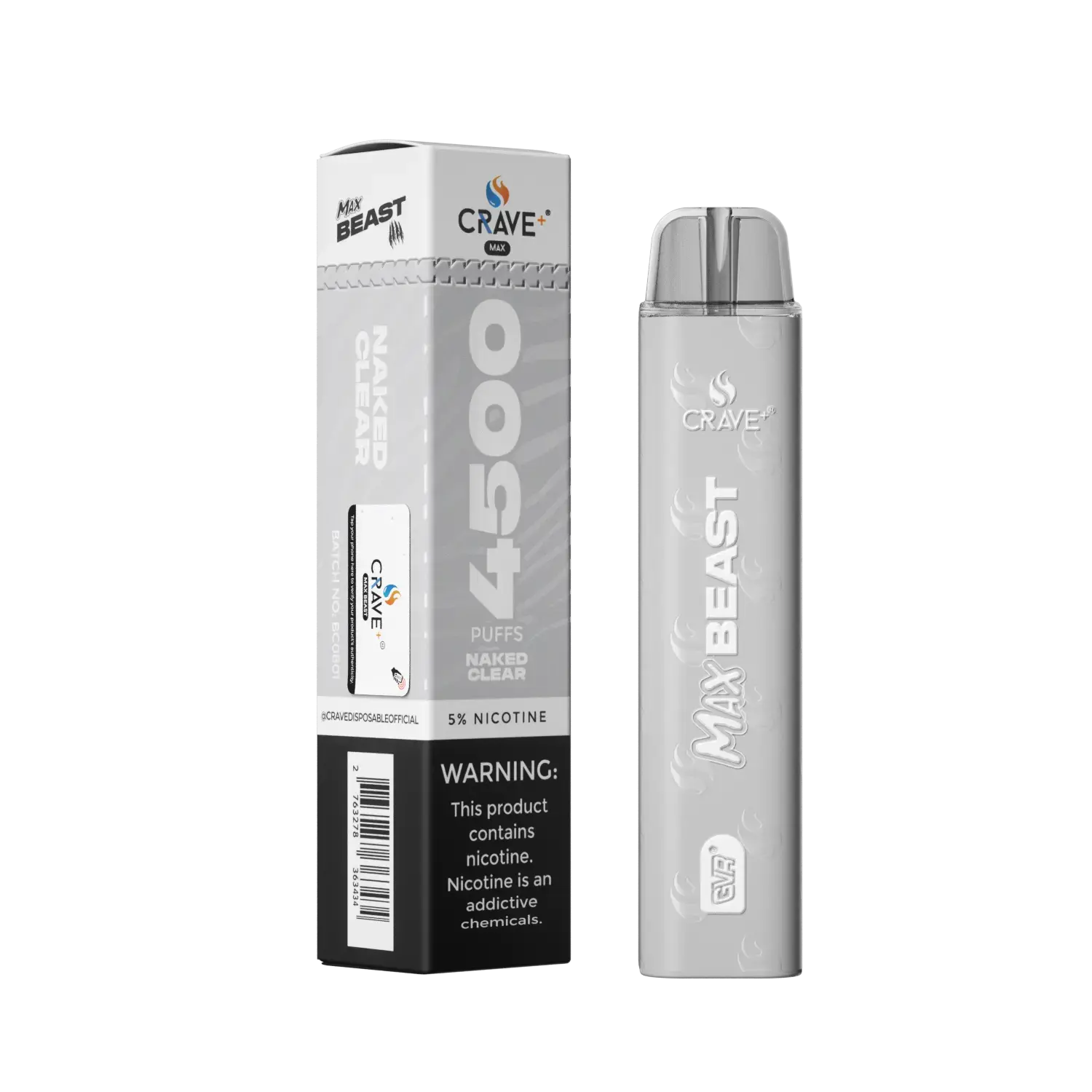 Crave Max Beast 4500 Crave, Crave Max Beast naked clear