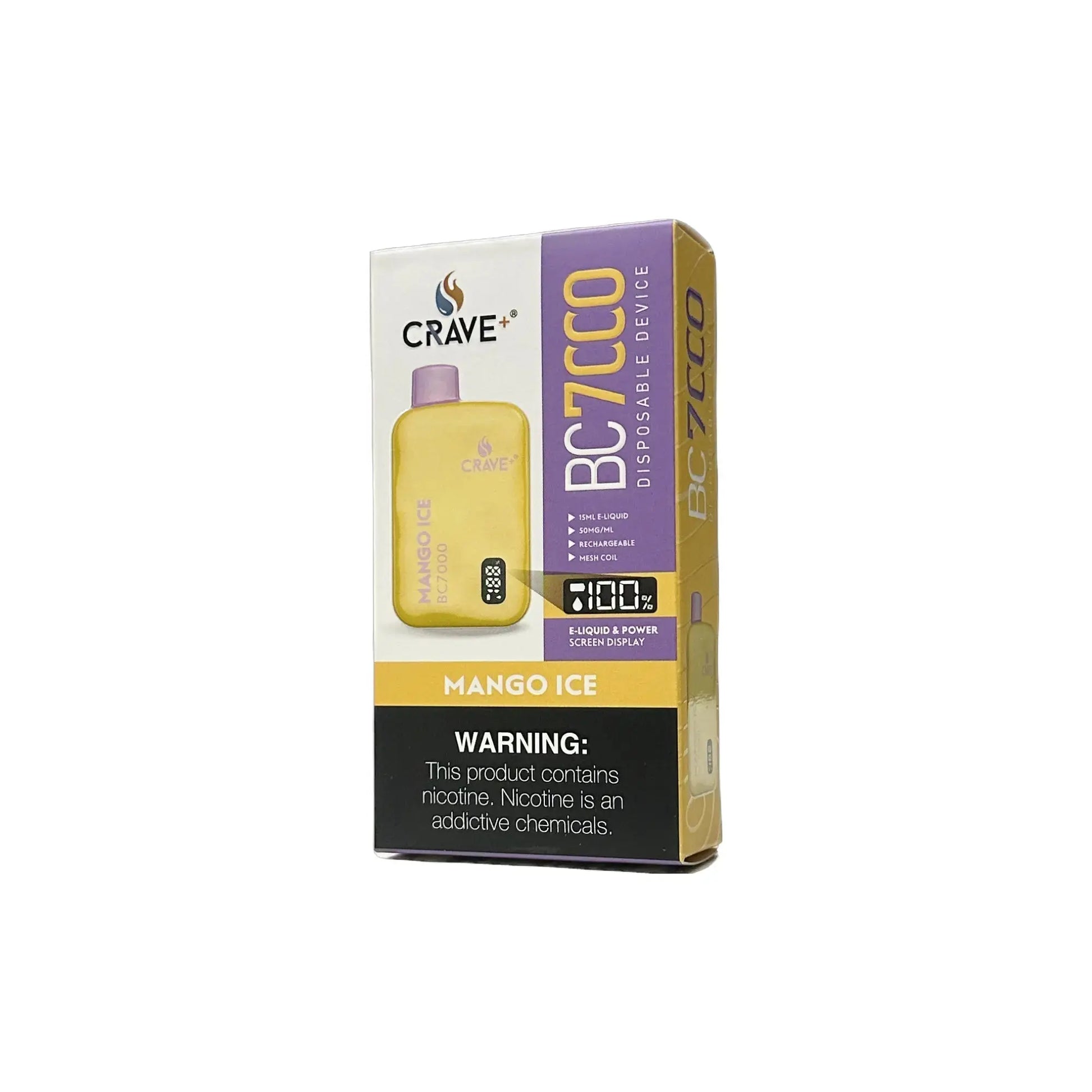 Crave BC7000 Puffs - VSZN, Crave BC7000 Crave mango ice, crave bc7000 clear, clear crave vape bc7000, crave grape ice bc7000, crave black ice bc7000, black ice crave max vape bc7000, crave max bc7000 mango ice, mango ice crave max vape bc7000