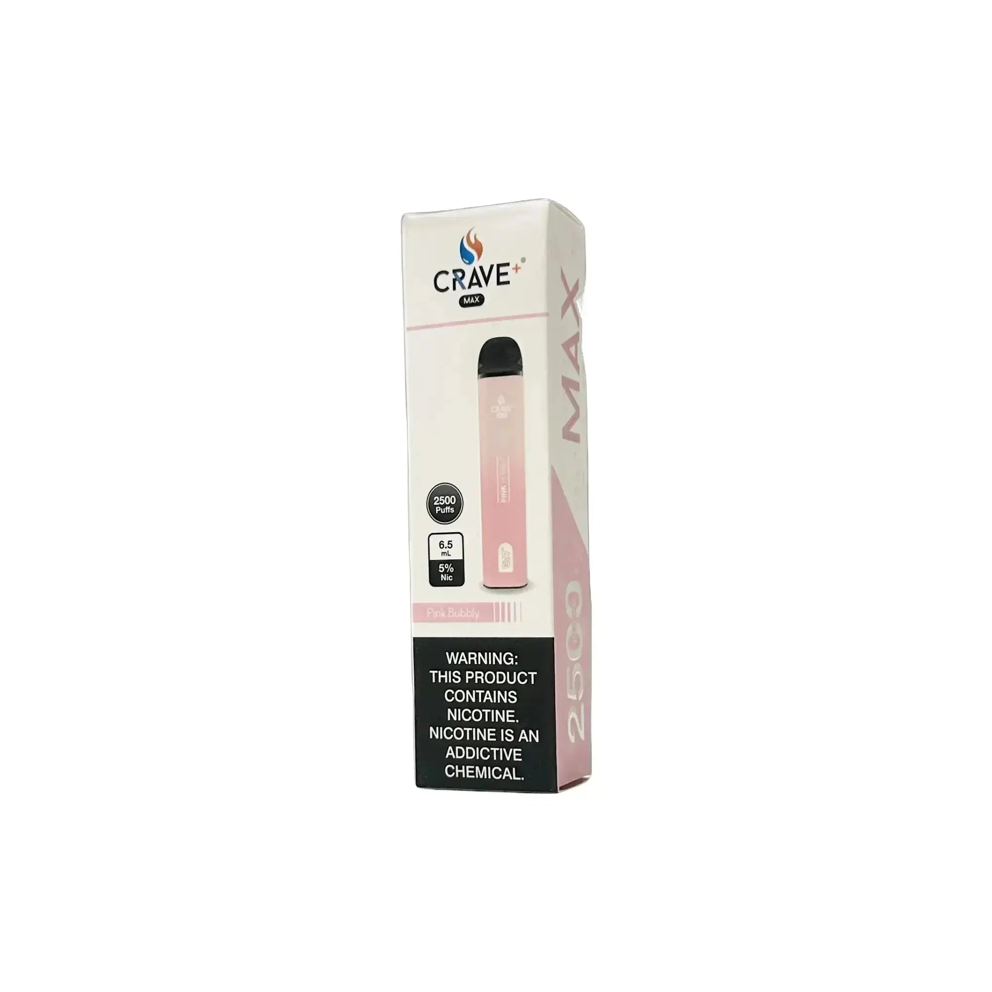 Crave Max Vape - 2500 Puffs Crave, crave max pink bubbly
