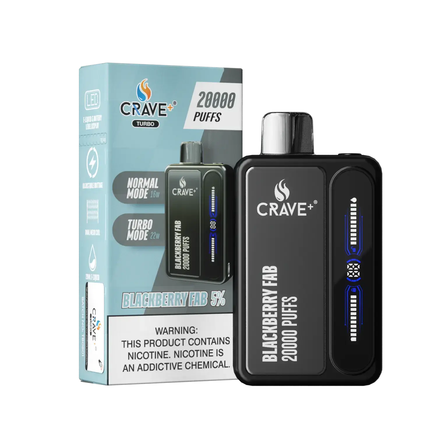 Crave Turbo 20000 Crave, Crave Turbo blackberry fab