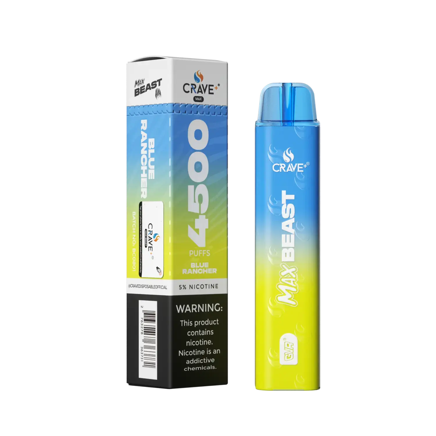 Crave Max Beast 4500 Crave, Crave Max Beast blue rancher