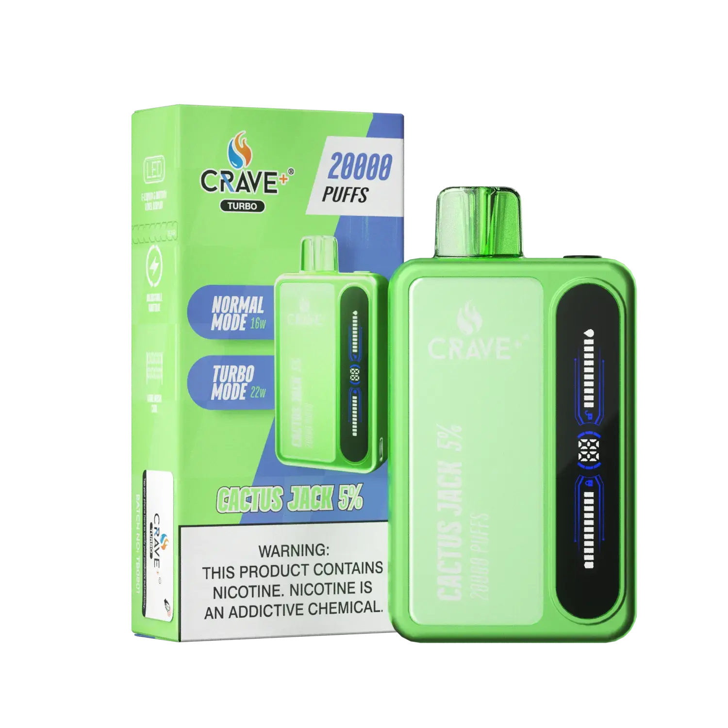 Crave Turbo 20000 - VSZN, Crave Turbo cactus jack