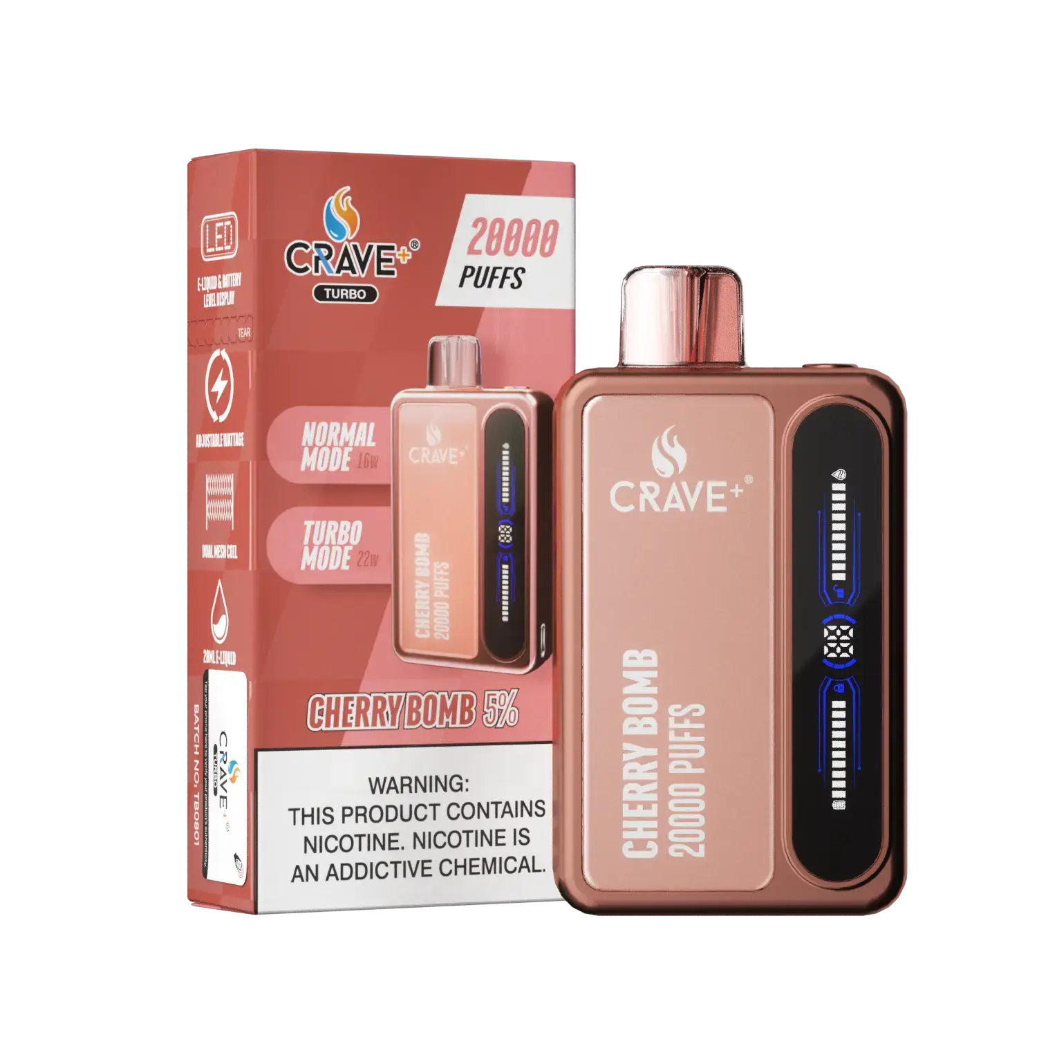 Crave Turbo 20000 Crave, Crave Turbo cherry bomb