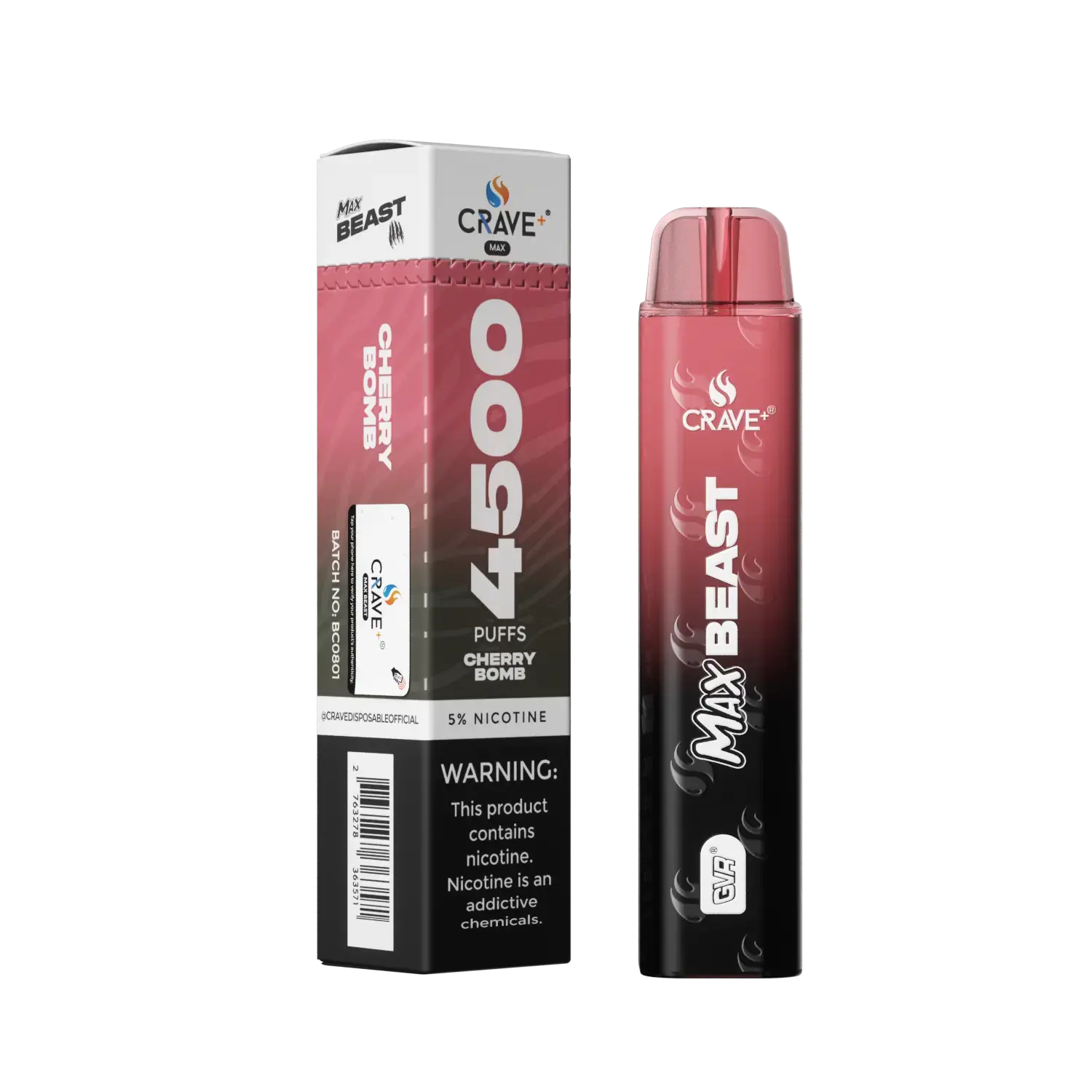 Crave Max Beast 4500 Crave, Crave Max Beast cherry bomb