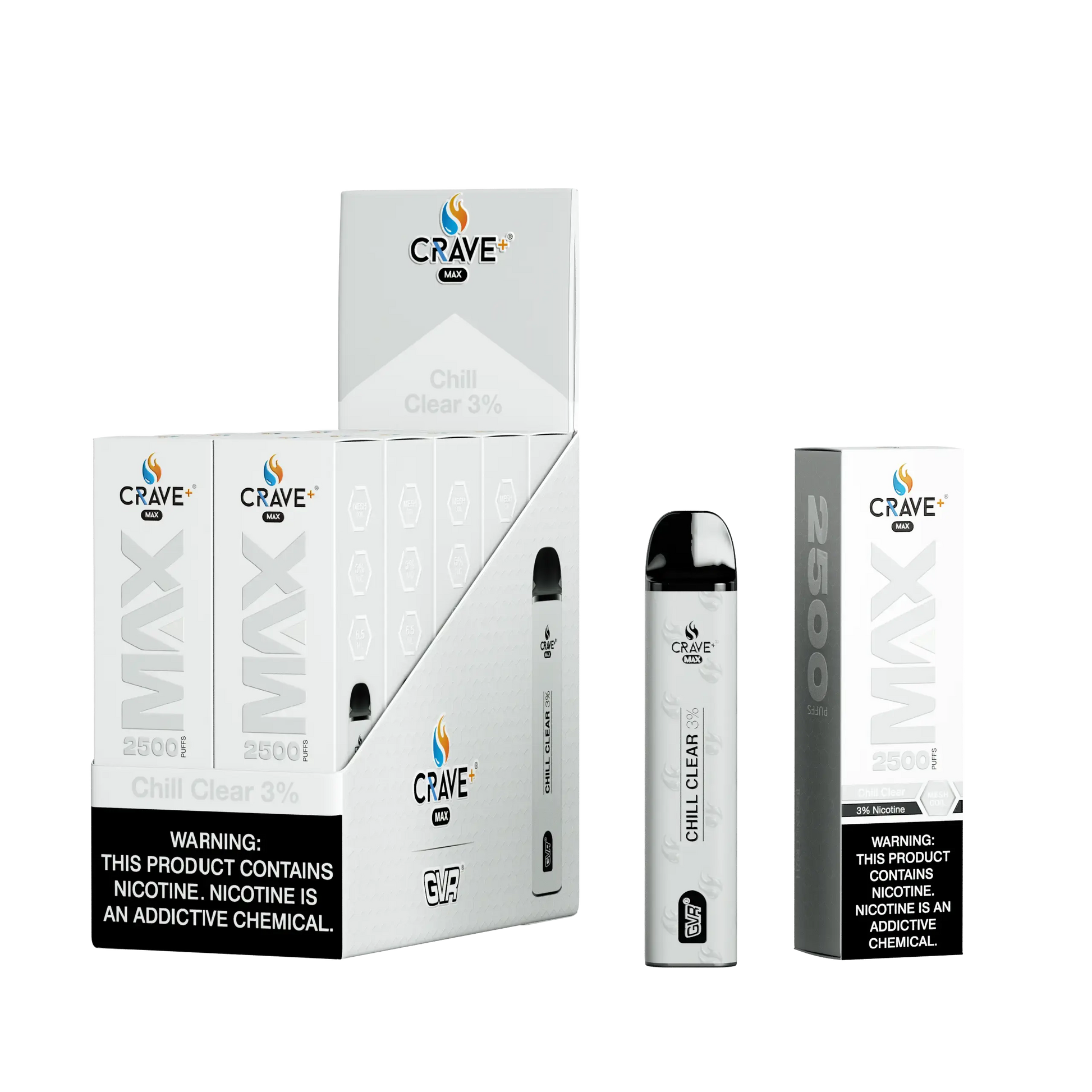 Crave Max 2500 (BOX DEAL) Chill Clear 5% Crave