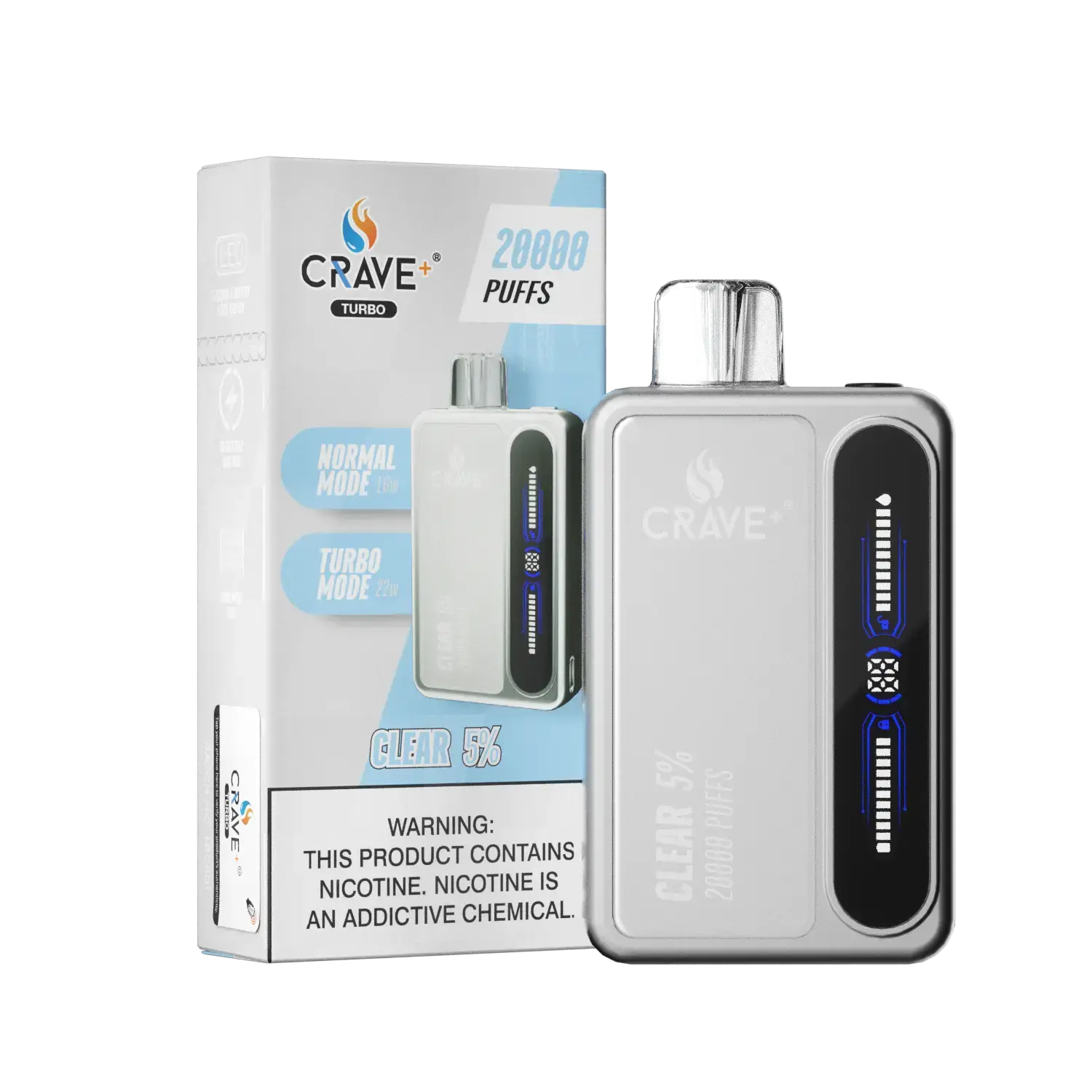 Crave Turbo 20000 - VSZN, Crave Turbo clear 5%