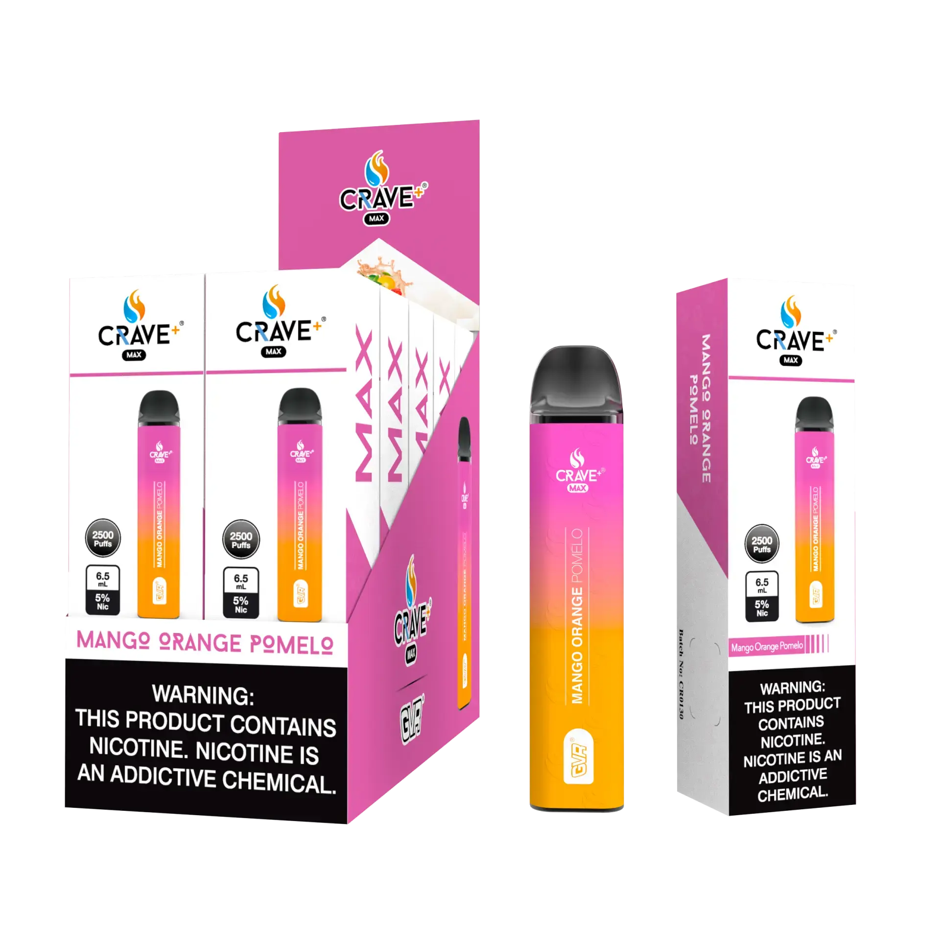 Crave Max 2500 (BOX DEAL) Mango Orange Pomelo Crave