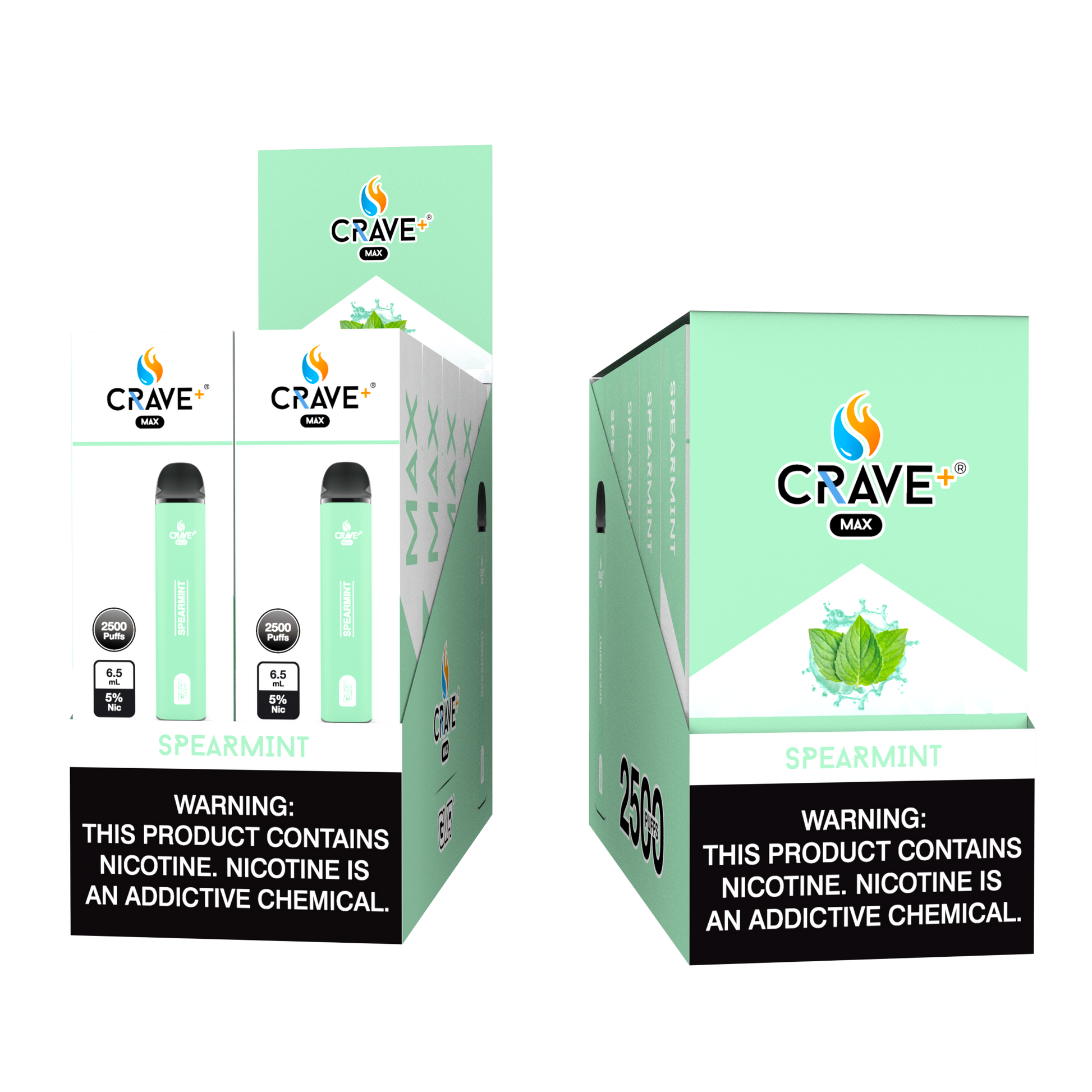 Crave Max 2500 - Spearmint Box