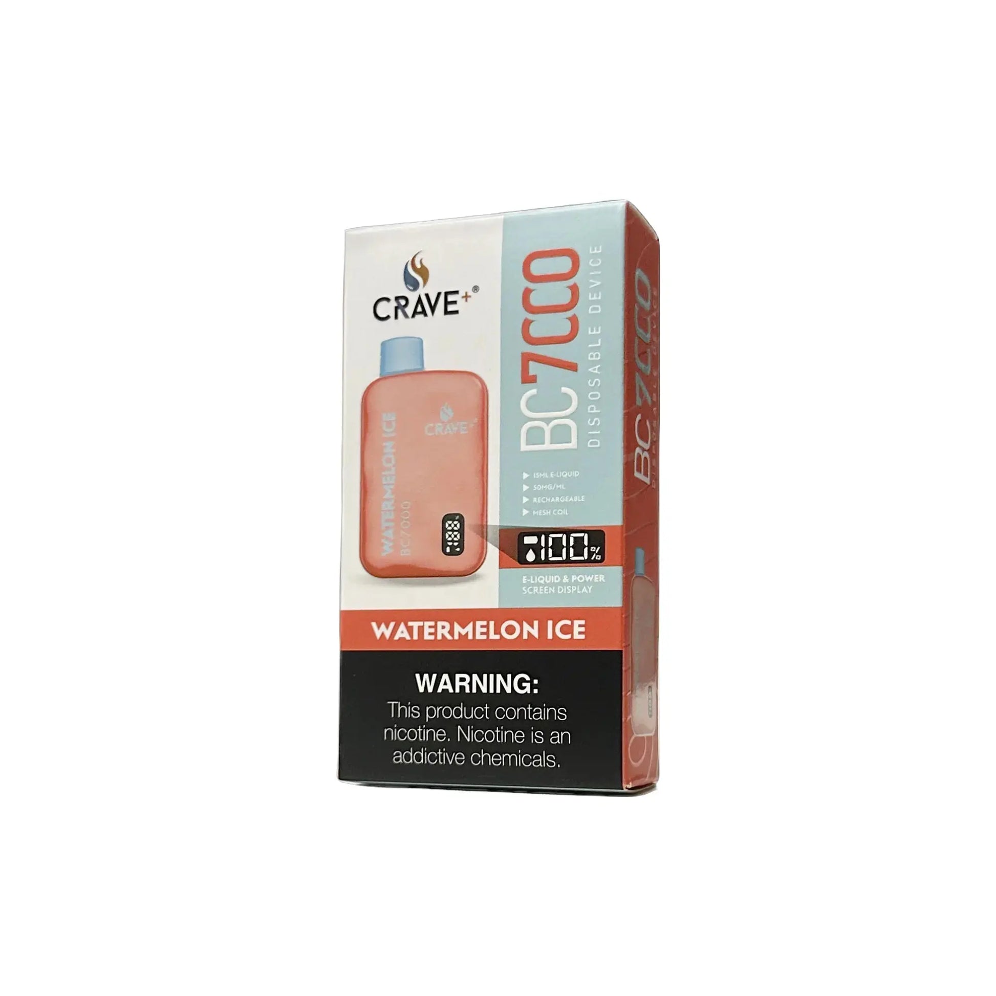 Crave BC7000 Puffs - VSZN, Crave BC7000 Crave watermelon ice, crave bc7000 clear, clear crave vape bc7000, crave grape ice bc7000, crave black ice bc7000, black ice crave max vape bc7000, watermelon ice bc7000 crave vape, crave watermelon ice bc7000 vape