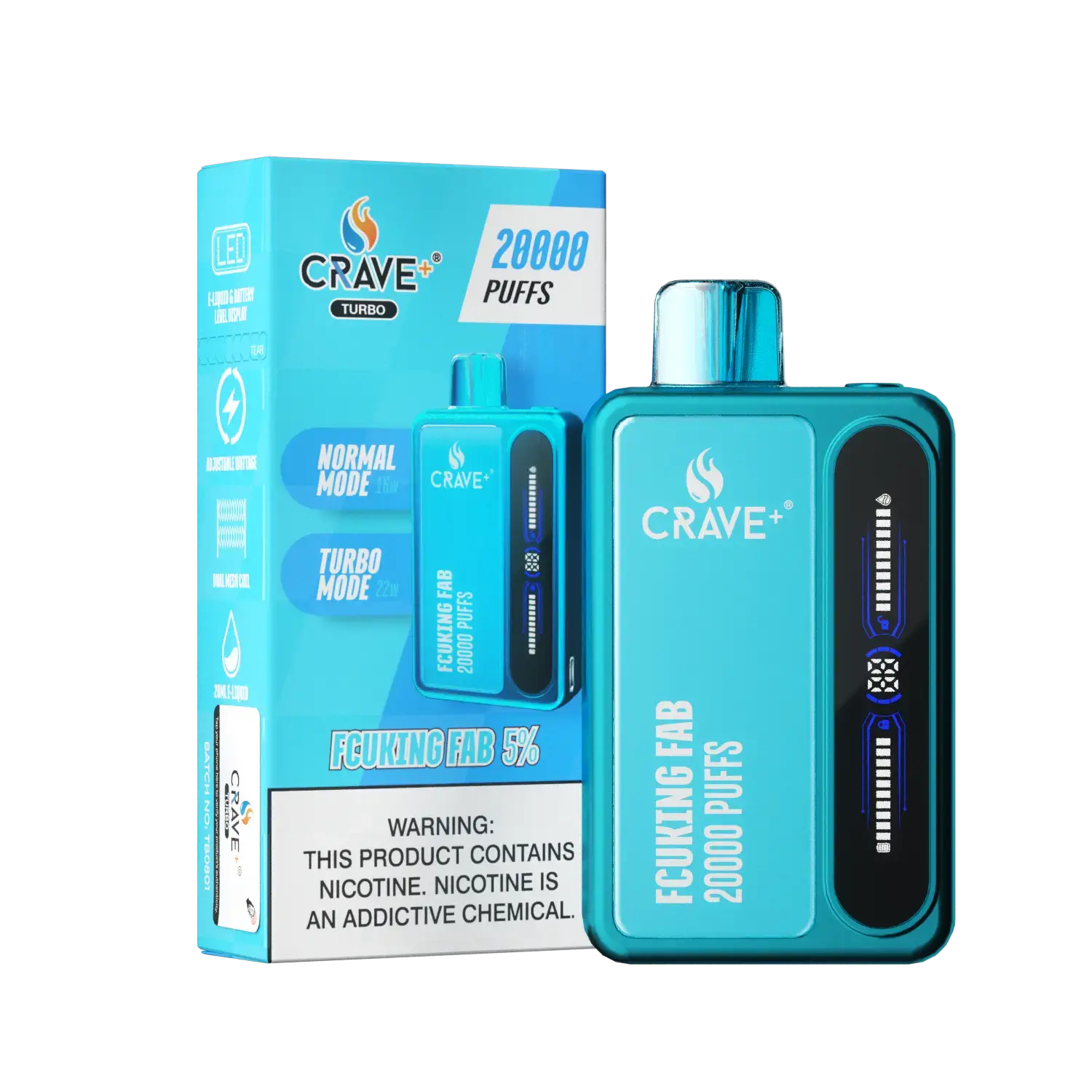 Crave Turbo 20000 Crave, Crave Turbo fcuking fab