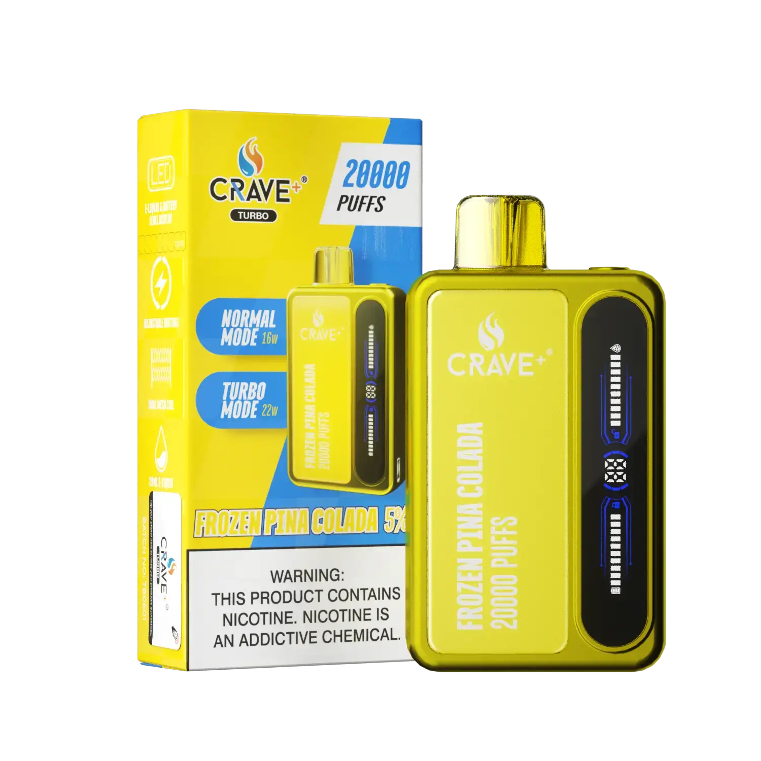 Crave Turbo 20000 Crave, Crave Turbo frozen pina colada