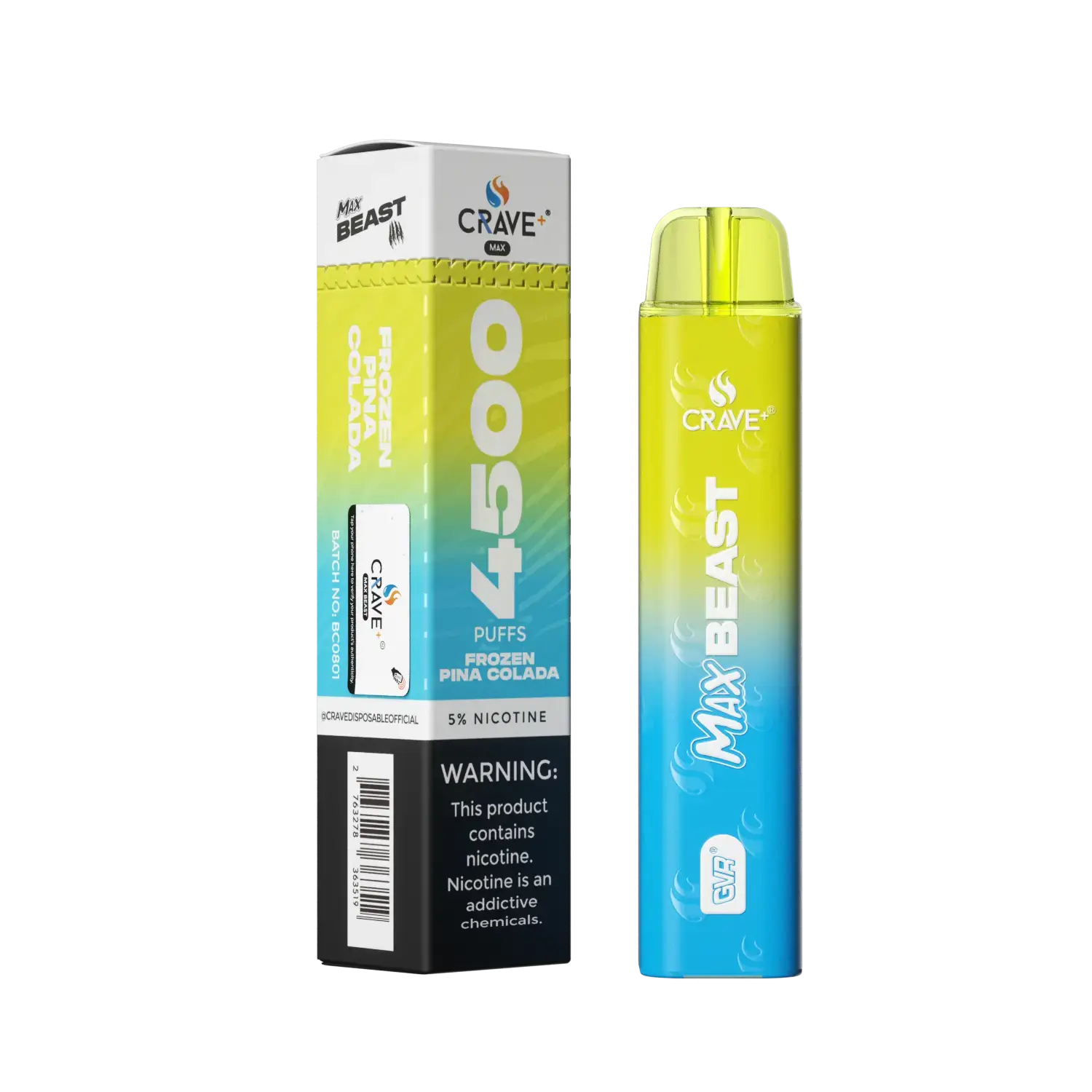 Crave Max Beast 4500 Crave, Crave Max Beast frozen pina colada