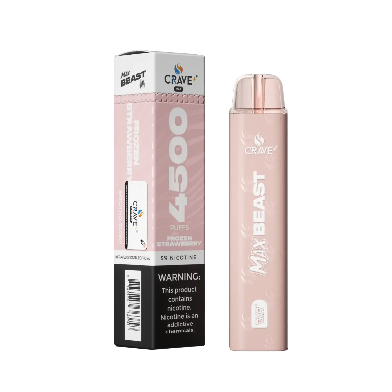 Crave Max Beast 4500 Crave, Crave Max Beast frozen strawberry