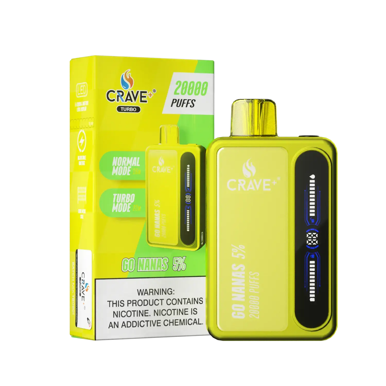 Crave Turbo 20000 - VSZN, Crave Turbo go nanas