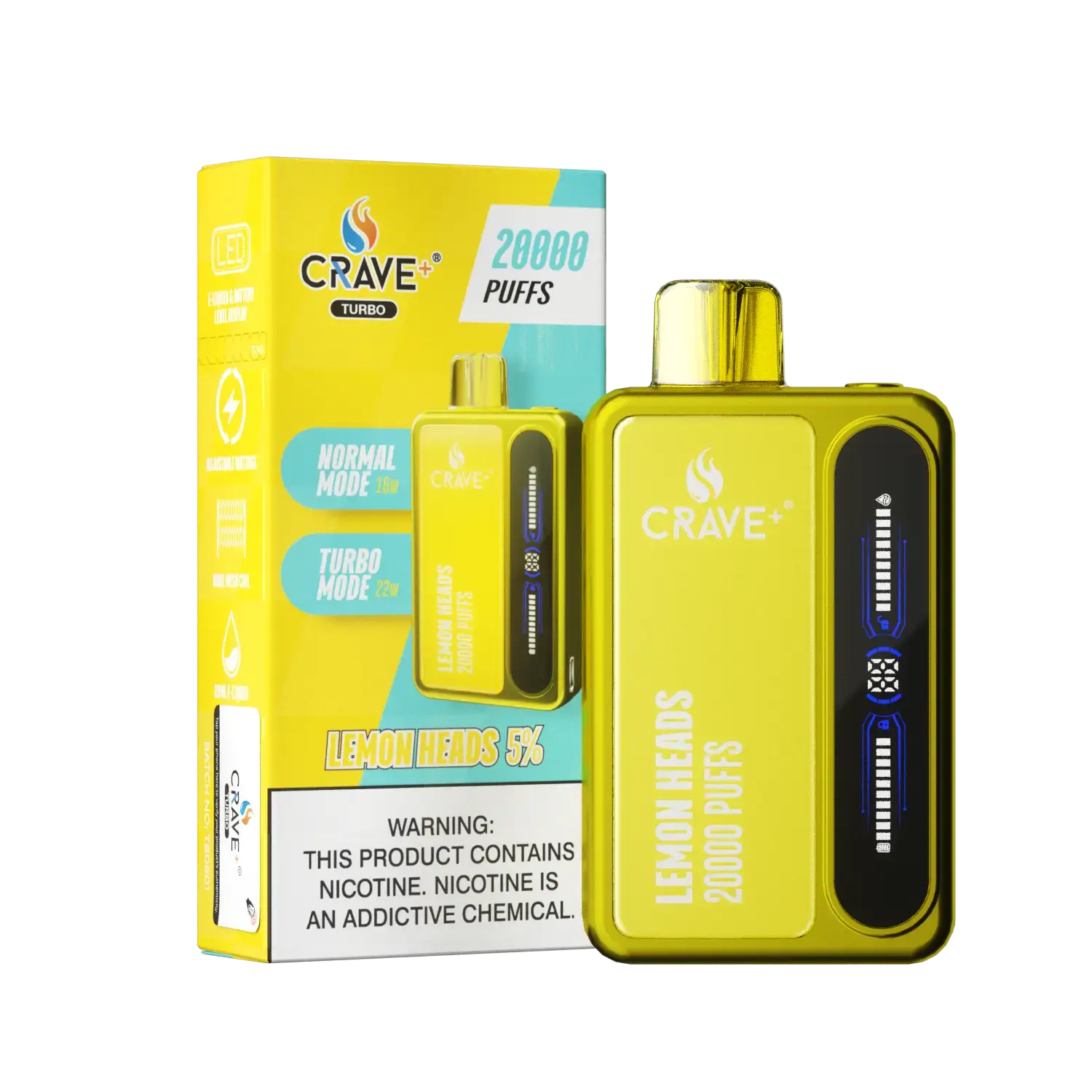 Crave Turbo 20000 Crave, Crave Turbo lemon heads
