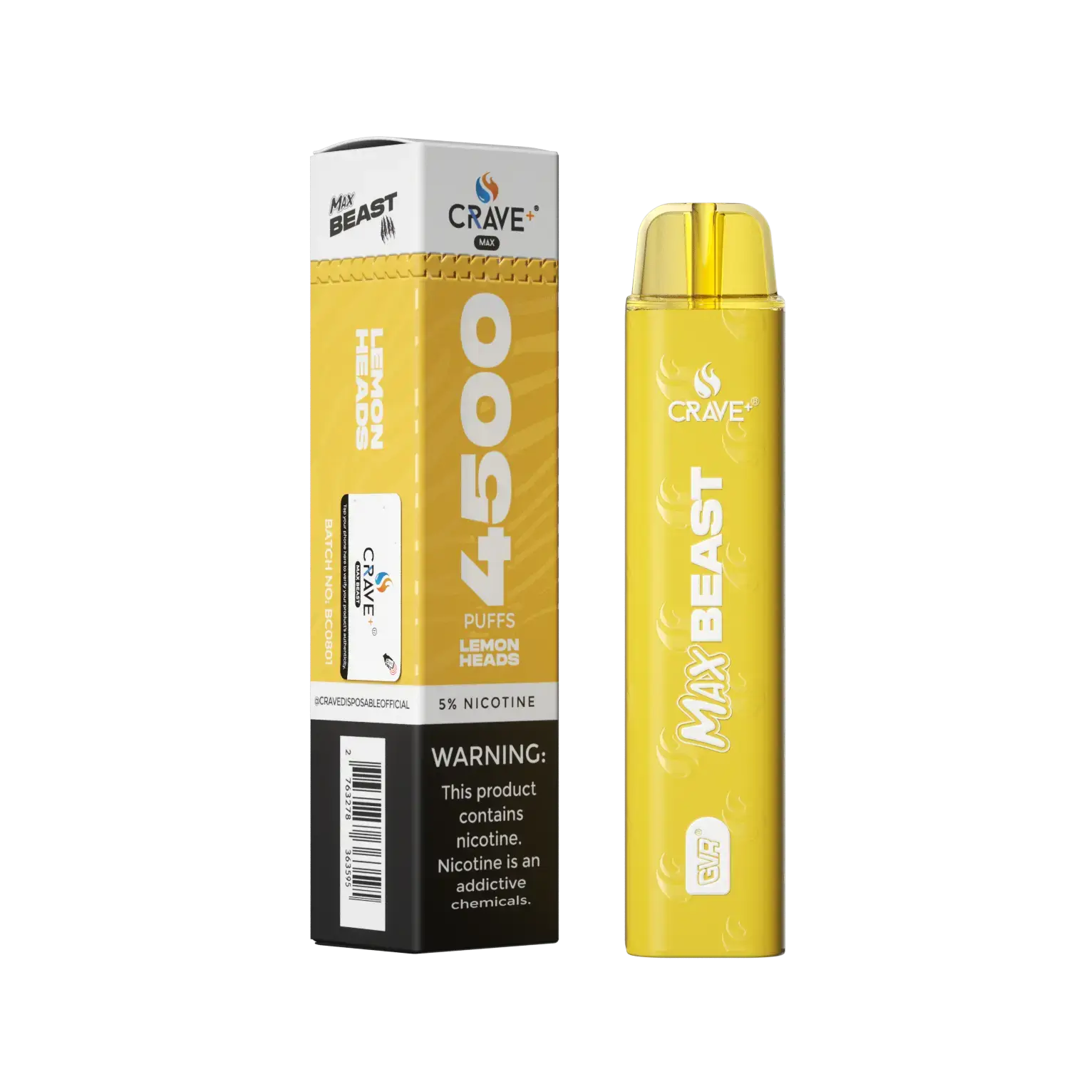 Crave Max Beast 4500 Crave, Crave Max Beast lemon heads
