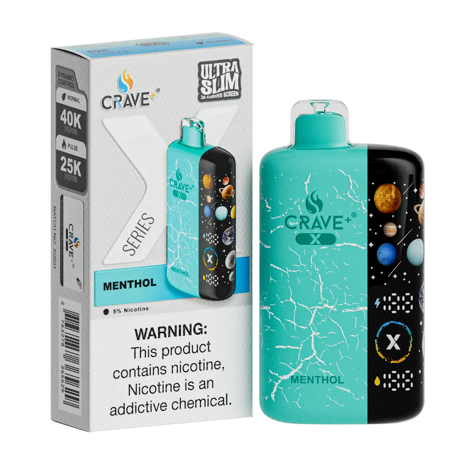 Crave X – Ultra Slim 40K / 25K Puffs Crave, crave x millyz, millyz crave x vape, millyz vape crave, crave vape millyz, rave x millyz, crave ultra slim vape millyz, crave x millyz menthol, crave menthol millyz