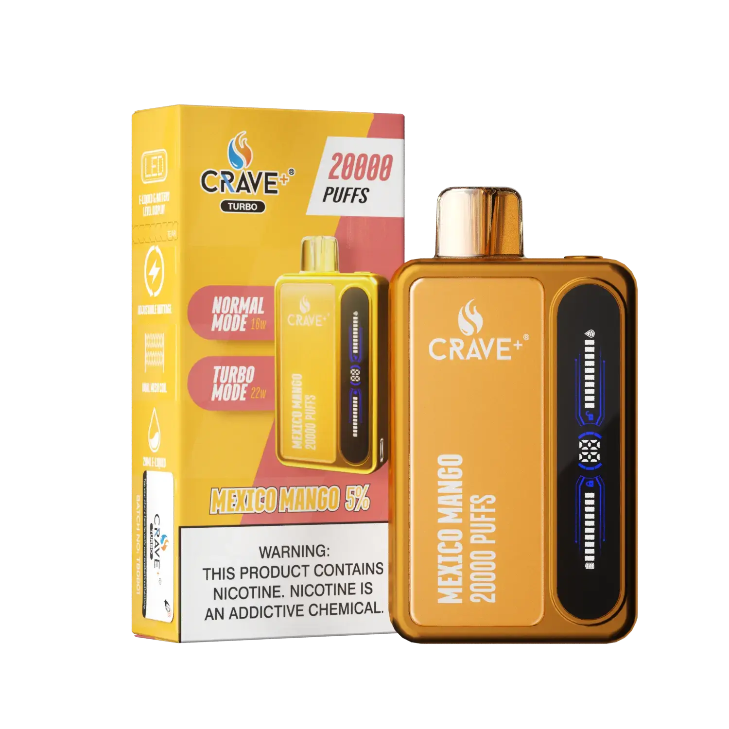 Crave Turbo 20000 Crave, Crave Turbo mexico mango