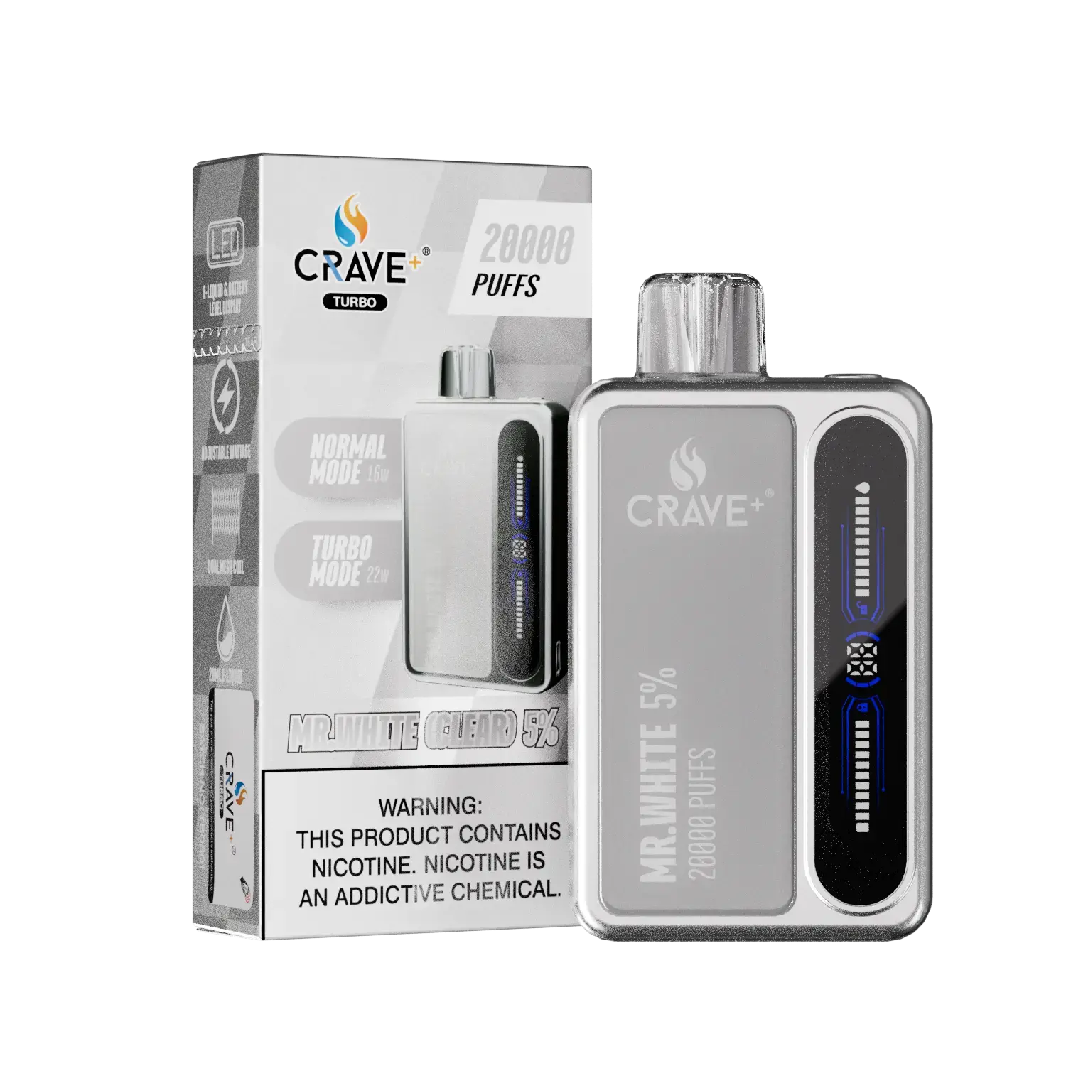 Crave Turbo 20000 Crave, Crave Turbo mr white clear 5%