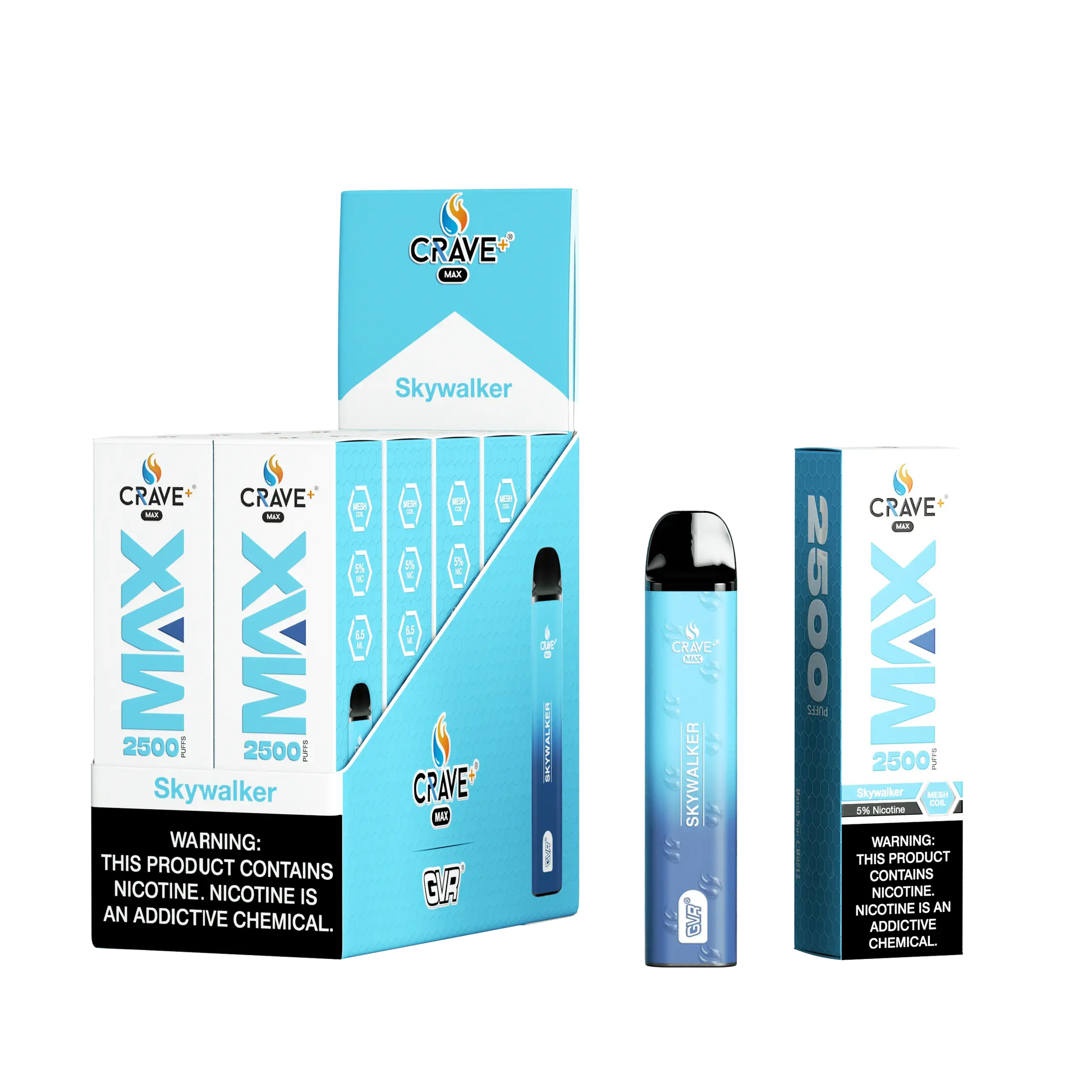 Crave Max Vape - 2500 Puffs Mesh Coil (BOX DEAL) Crave, crave max skywalker