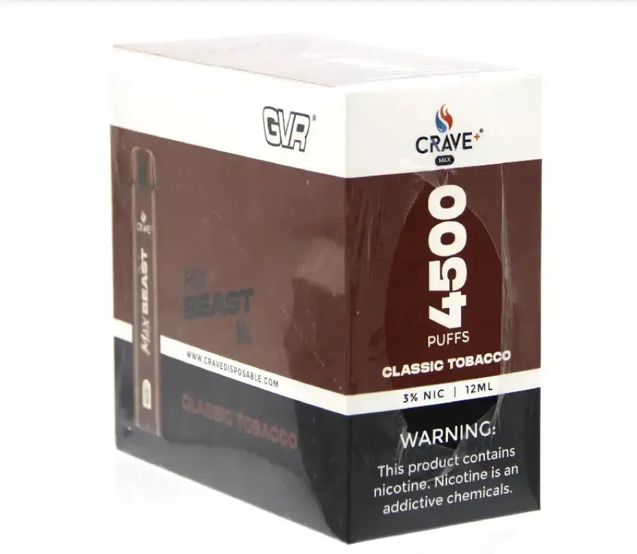 Crave Max Beast 4500 Crave, Crave Max Beast blackberry fab, crave max beast tobacco, crave max beast clear, crave max beast vape clear, crave max beast classic tobacco