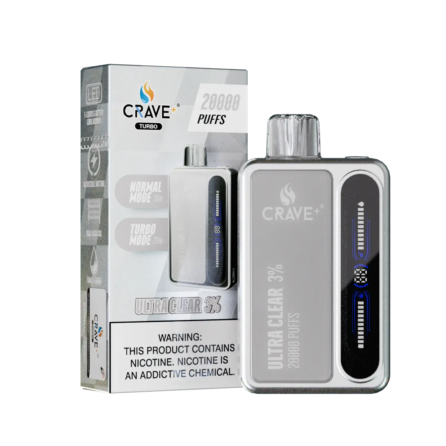 Crave Turbo 20000 Crave, Crave Turbo ultra clear 3%