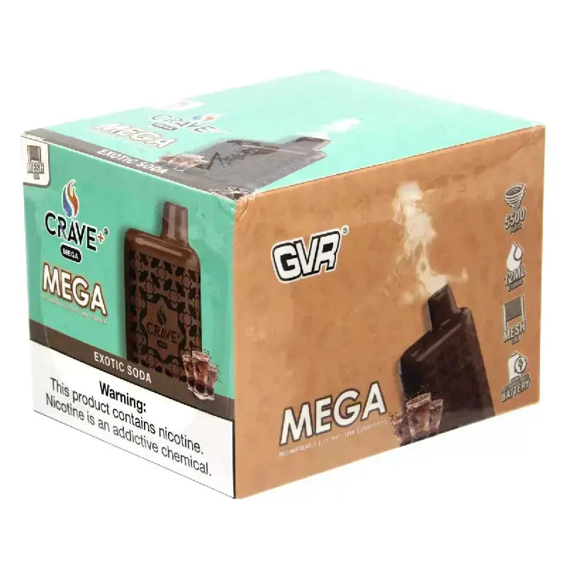 Crave Mega 5500 Crave, crave mega exotic soda