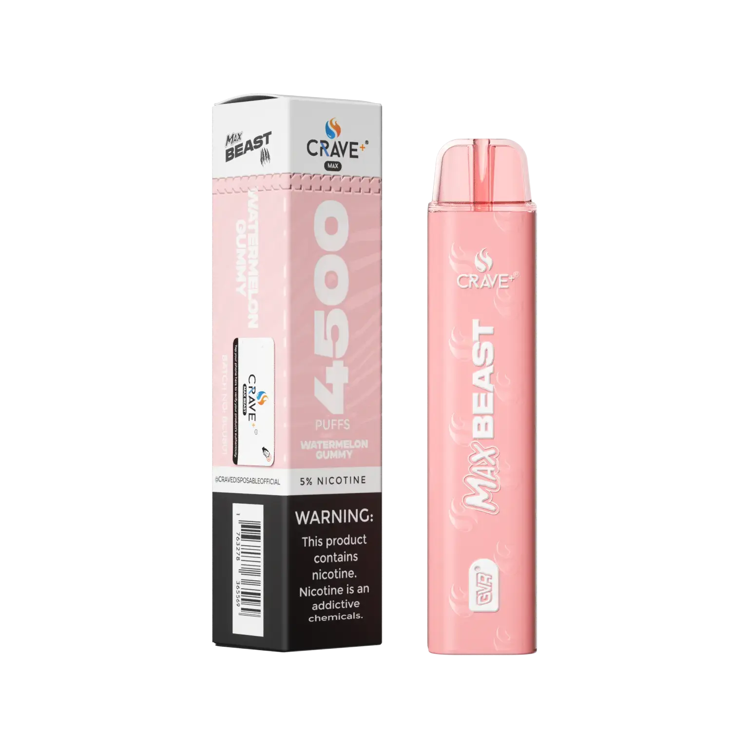 Crave Max Beast 4500 Puffs - VSZN, Crave Max Beast watermelon gummy