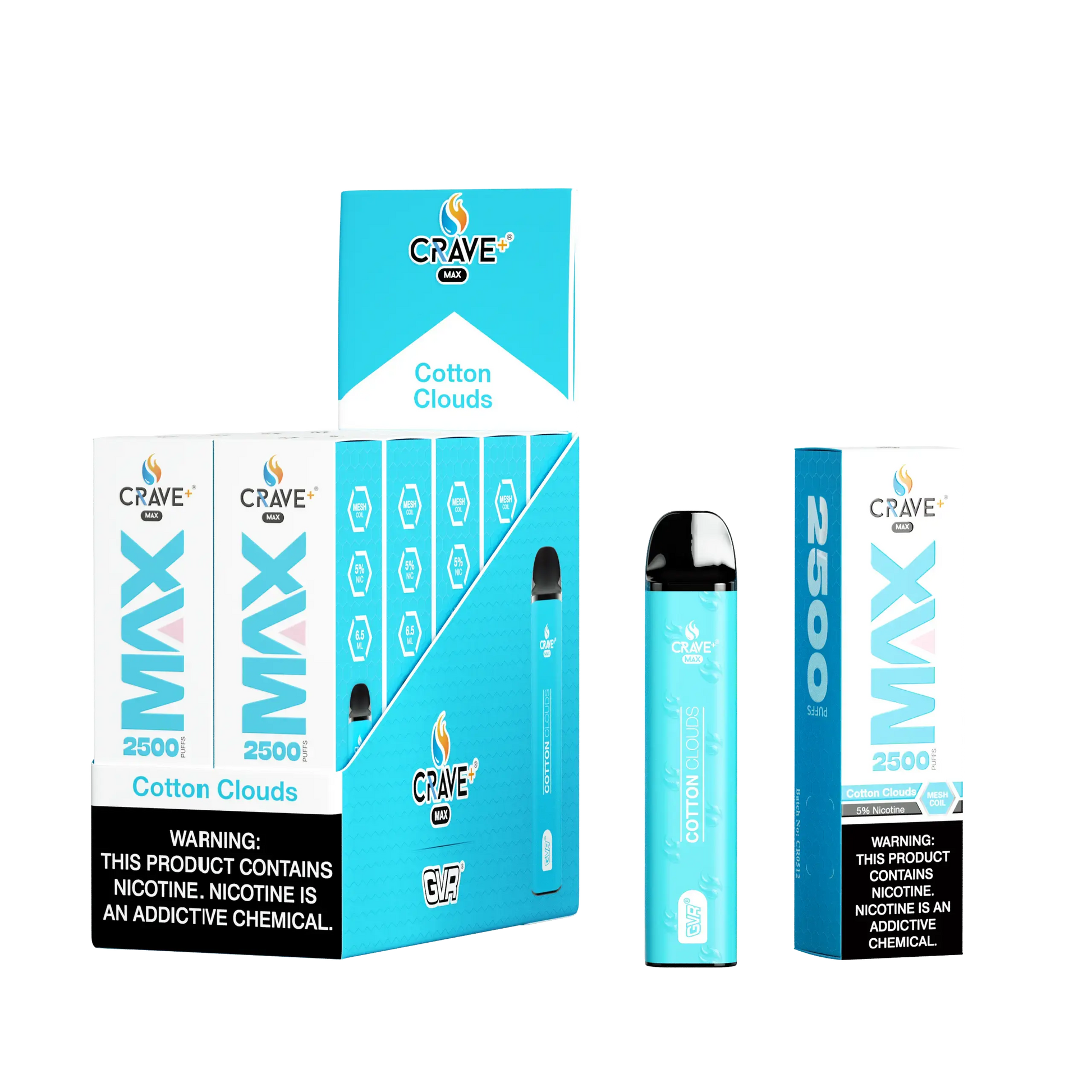 Crave Max 2500 (BOX DEAL) Cotton Clouds Crave
