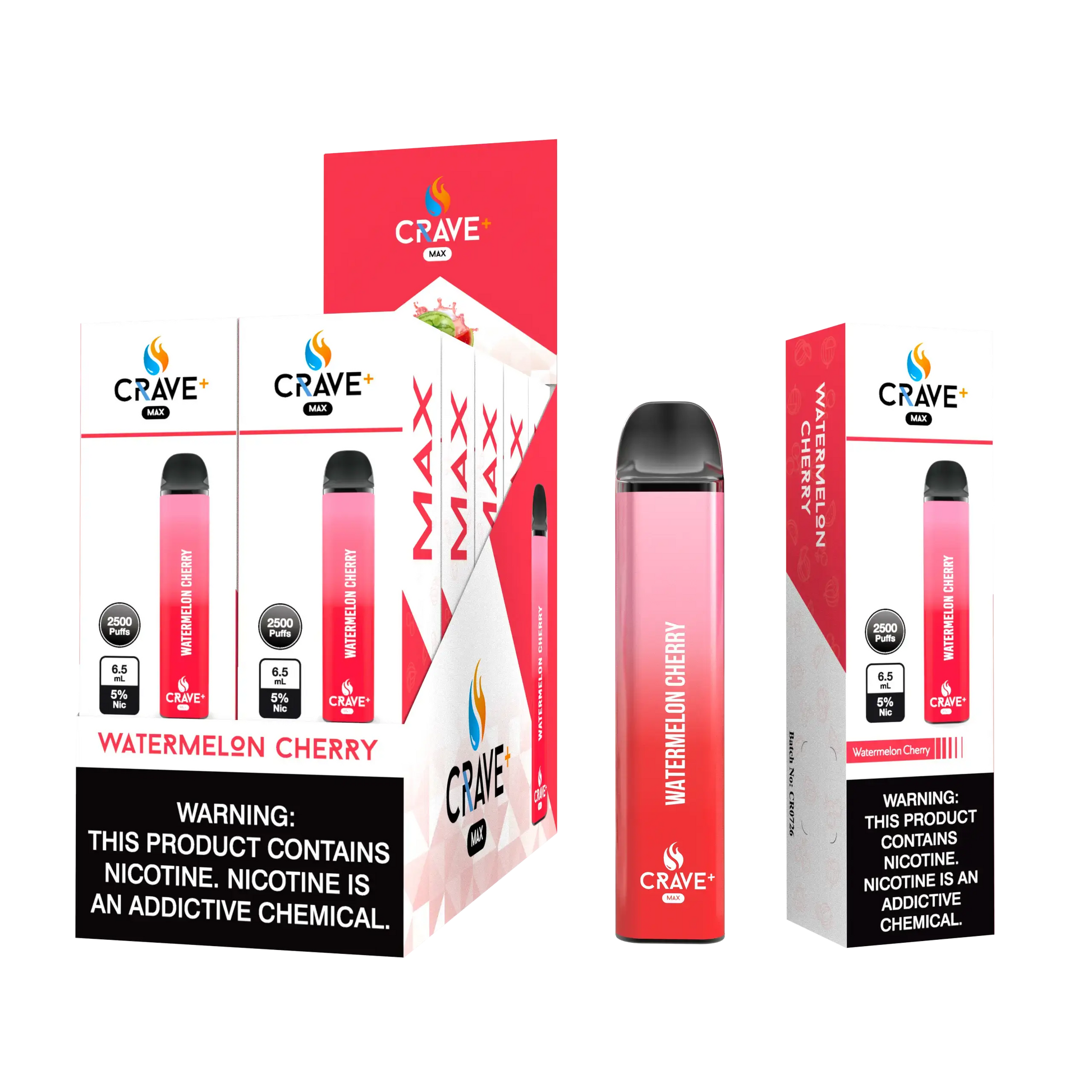 Crave Max Vape - 2500 Puffs (BOX DEAL) Crave