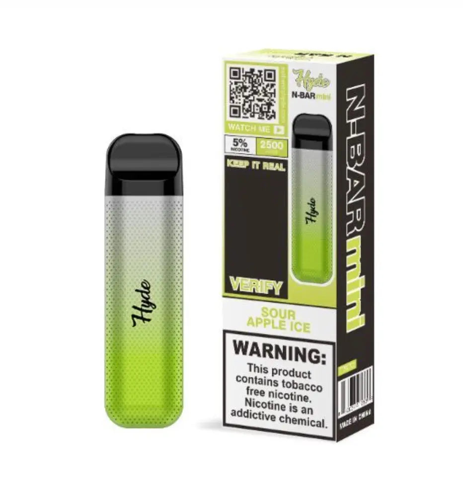 Hyde N-Bar Mini 2500 Puffs Sour Apple Ice