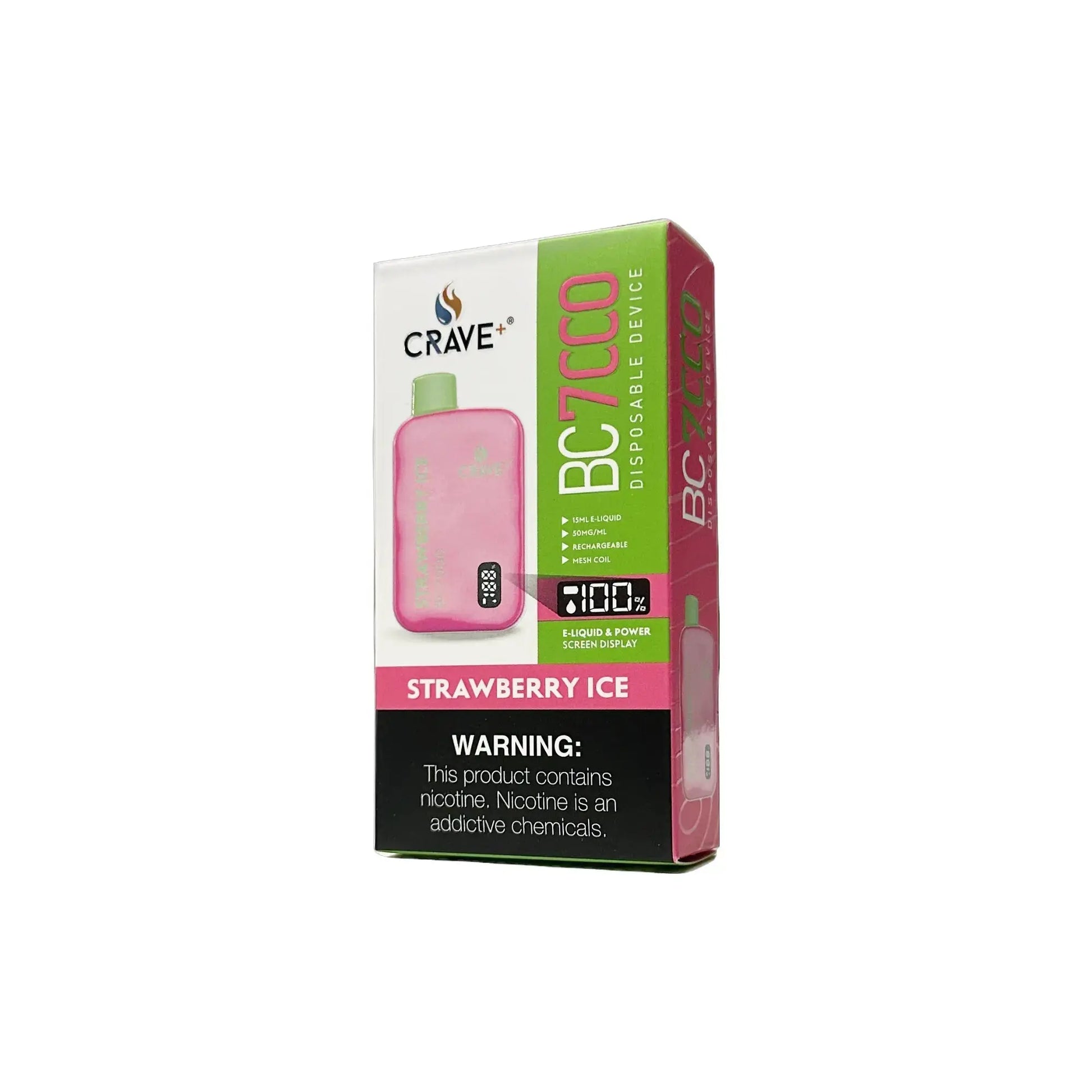 Crave BC7000 Puffs - VSZN, Crave BC7000 Crave strawberry ice, crave bc7000 clear, clear crave vape bc7000, crave grape ice bc7000, crave black ice bc7000, black ice crave max vape bc7000, crave max vape strawberry ice bc7000