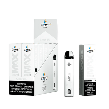 Crave Max Vape - 2500 Puffs Mesh Coil (BOX DEAL) - VSZN, crave max clear 3%