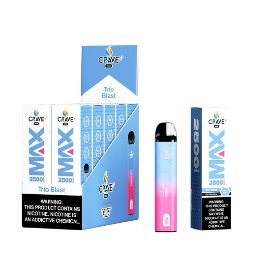 Crave Max Vape - 2500 Puffs Mesh Coil (BOX DEAL) - VSZN, crave max trio blast