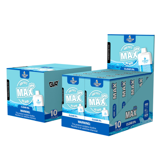 Crave Max Pro 4000 - Clear 5% Box
