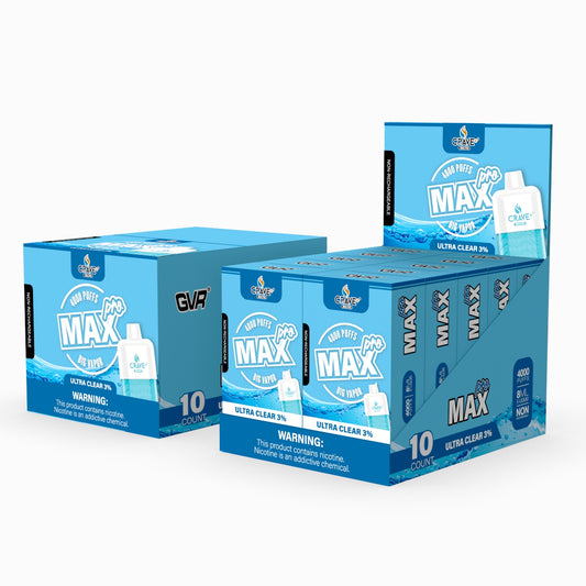 Crave Max Pro Ultra Clear 3% Box