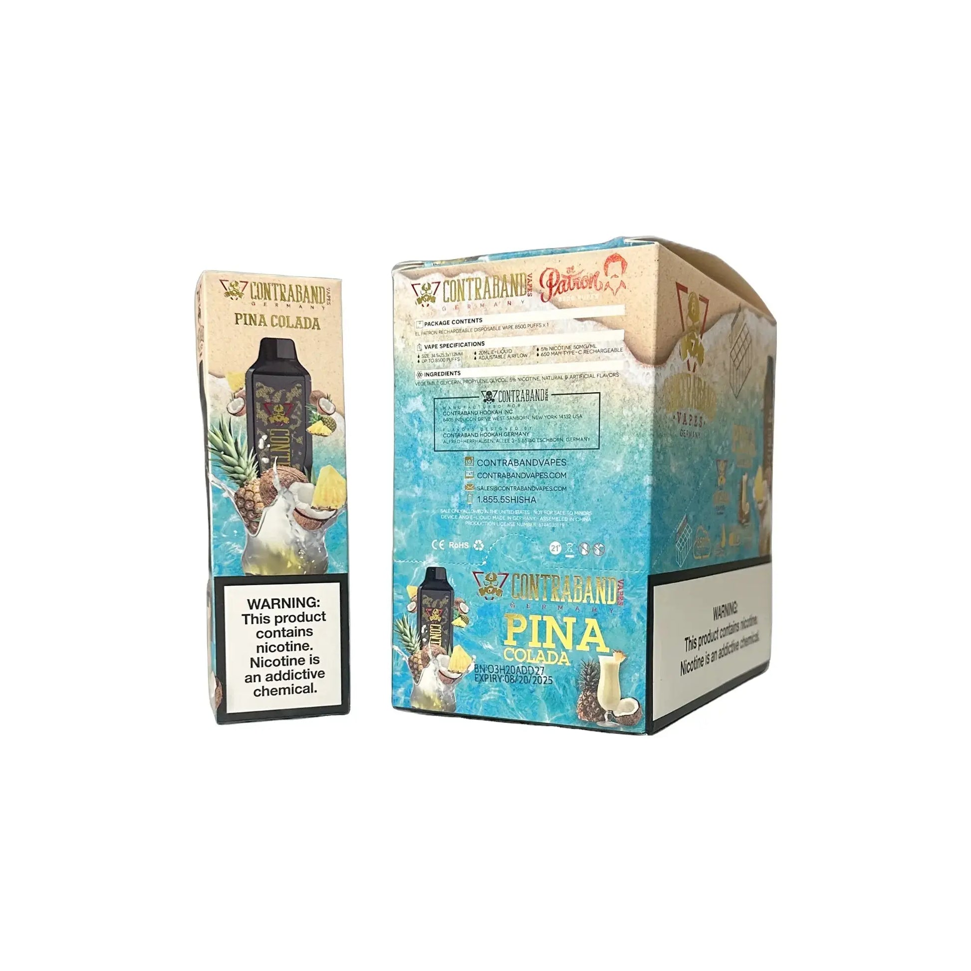 Contraband El Patron Disposable Vape - 8500 Puffs (BOX DEAL) - VSZN