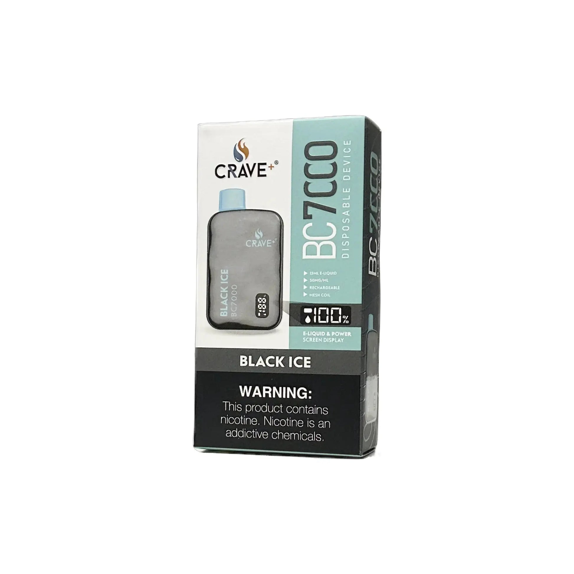 Crave BC7000 Puffs - VSZN, Crave BC7000 Crave black ice, crave bc7000 clear, clear crave vape bc7000, crave grape ice bc7000, crave black ice bc7000, black ice crave max vape bc7000