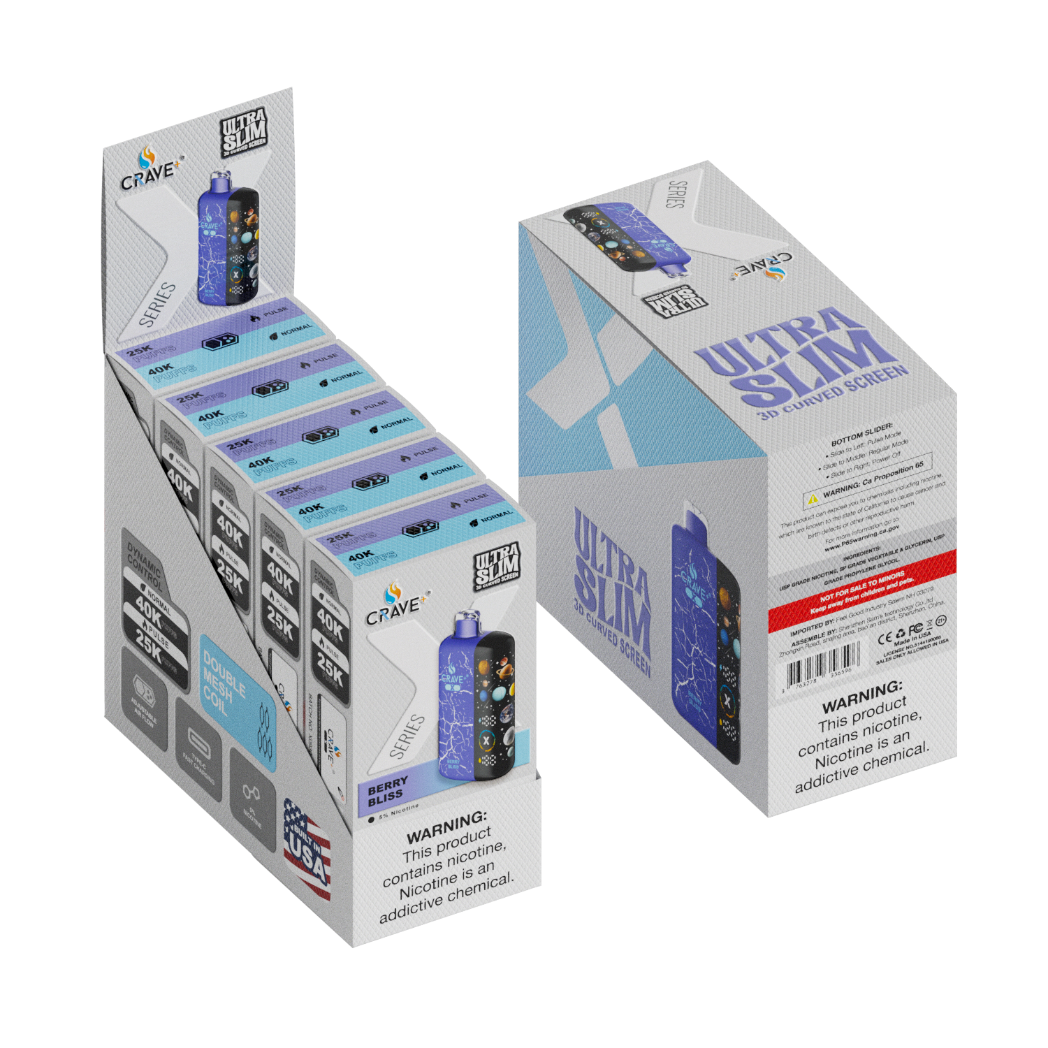 Crave X – Ultra Slim 40K / 25K Puffs (BOX DEAL) CCC