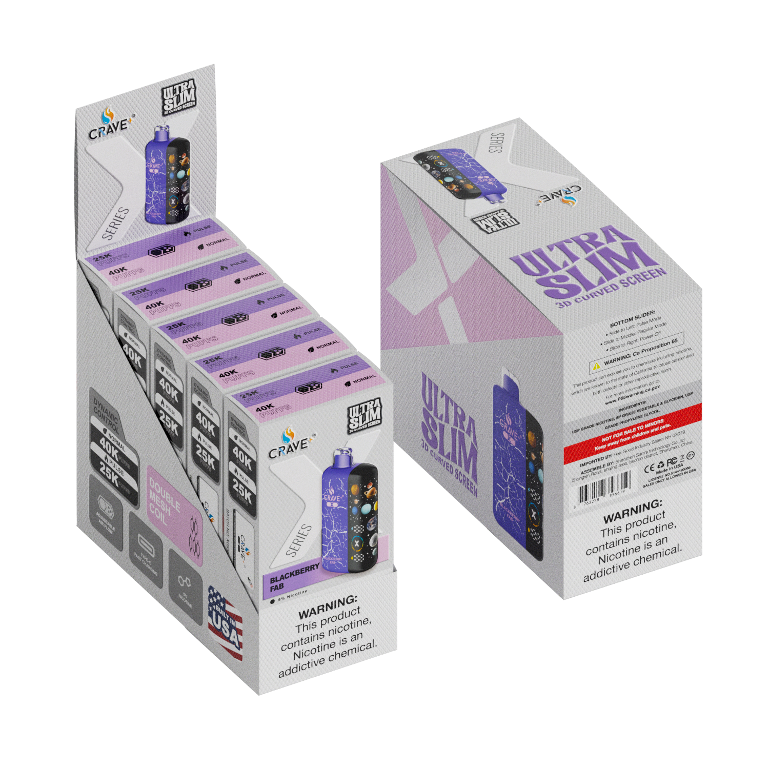 Crave X – Ultra Slim 40K / 25K Puffs (BOX DEAL) CCC