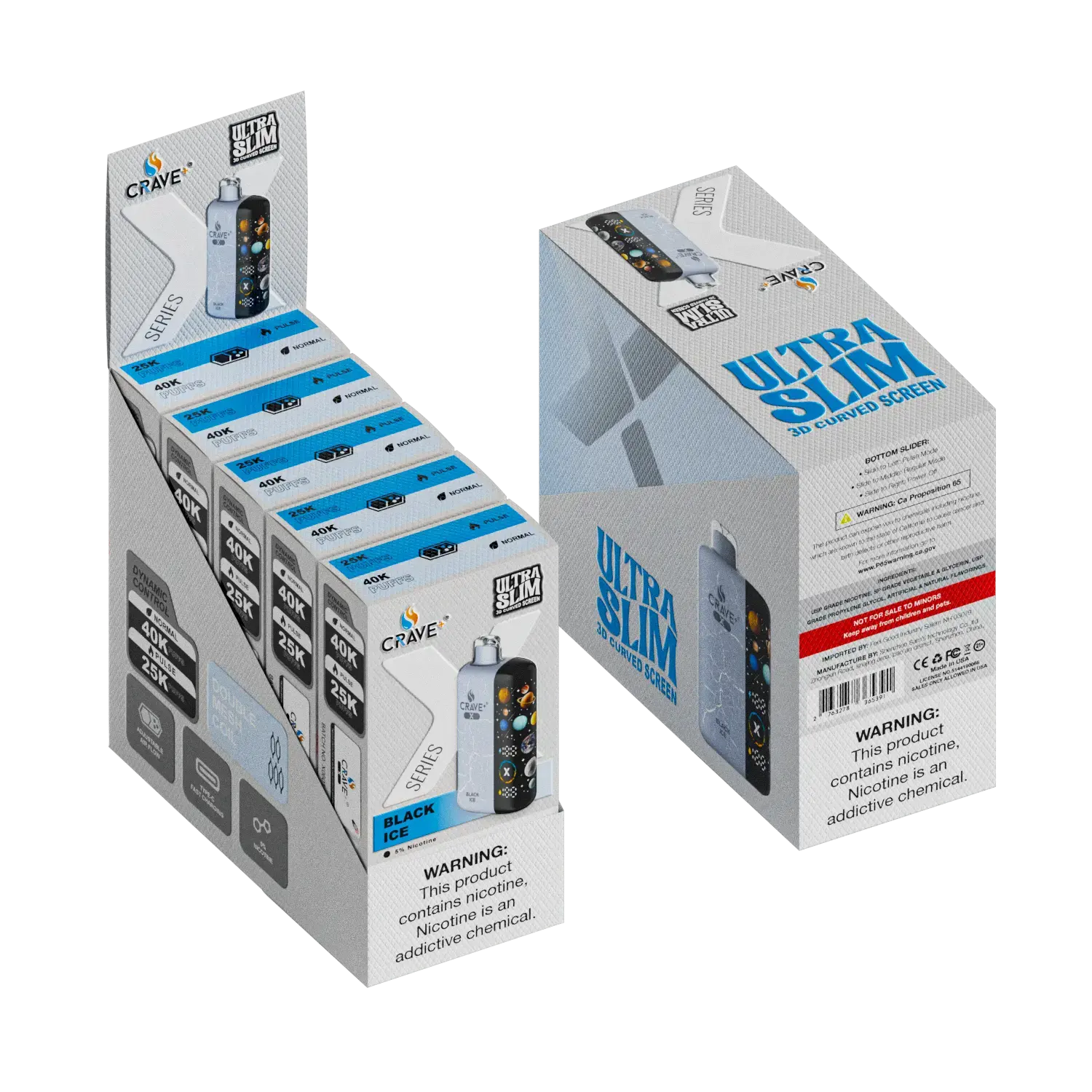 Crave X – Ultra Slim 40K / 25K Puffs Box | Crave X Series