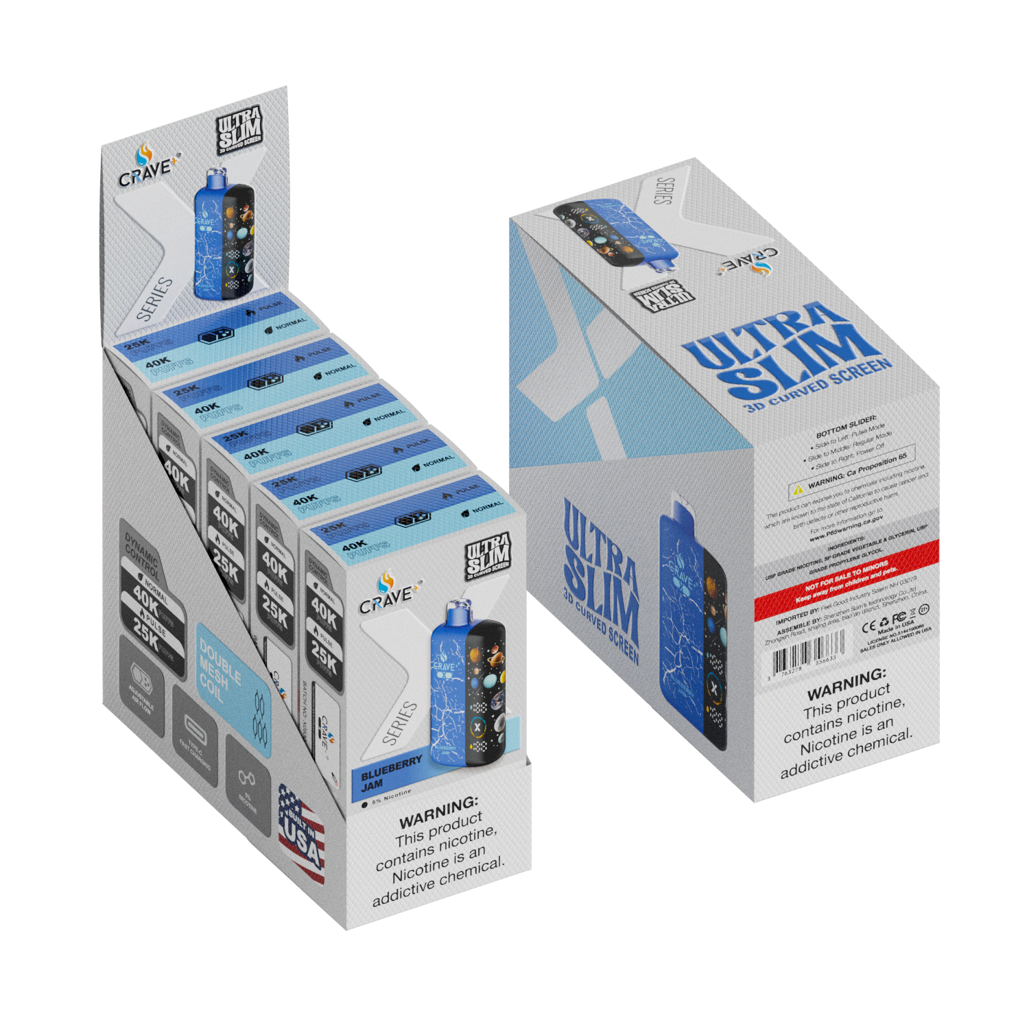 Crave X – Ultra Slim 40K / 25K Puffs (BOX DEAL) CCC
