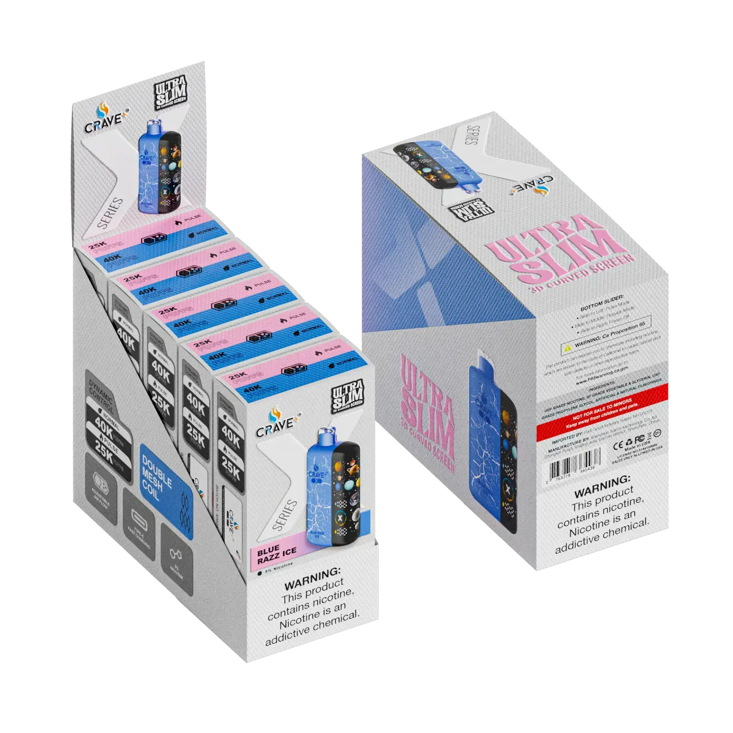 Crave X – Ultra Slim 40K / 25K Puffs (BOX DEAL) Crave, Crave X – Ultra Slim 40K / 25K Puffs Crave, crave x millyz, millyz crave x vape, millyz vape crave, crave vape millyz, rave x millyz, crave ultra slim vape millyz, crave x blue razz ice