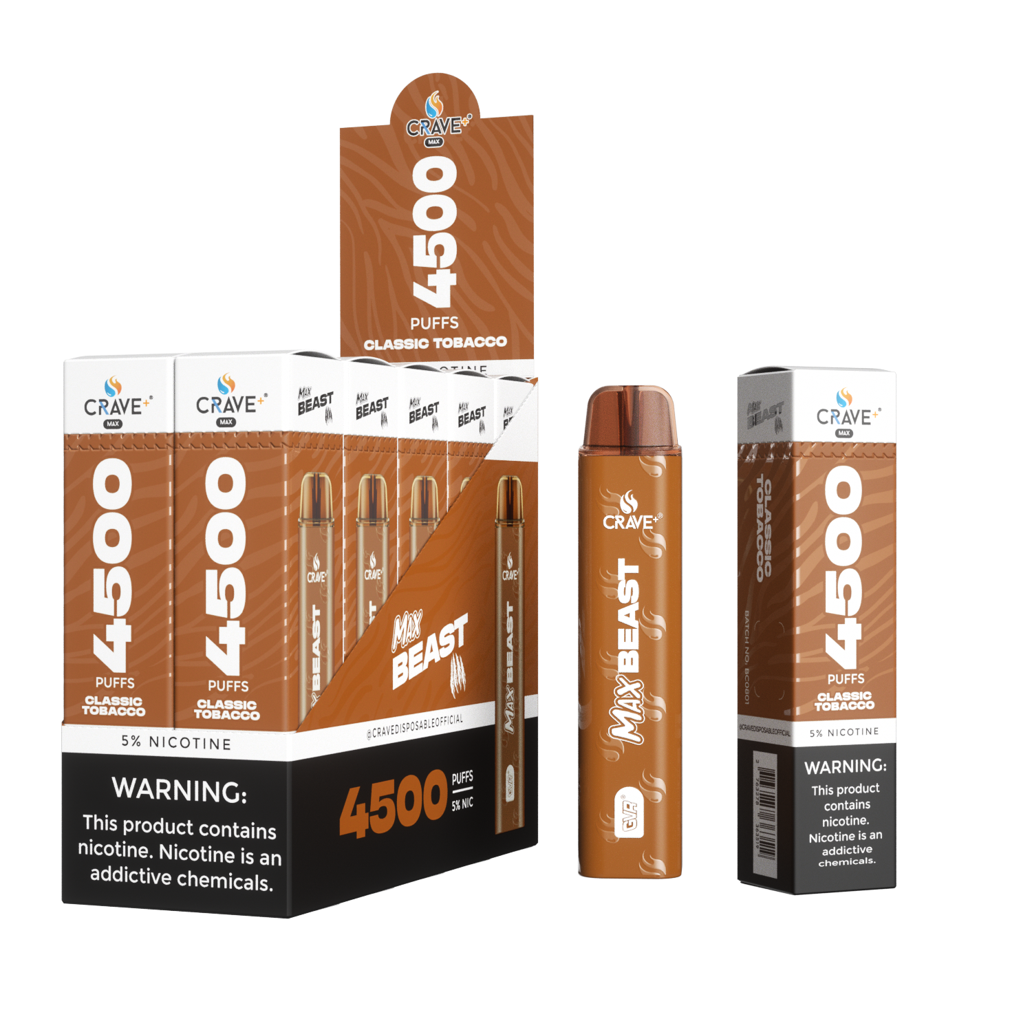 Crave Max Beast 4500 (BOX DEAL) CCC
