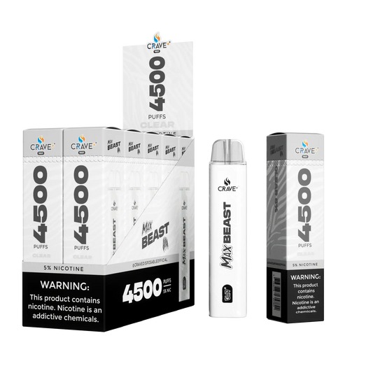 Crave Max Beast 4500 Puffs (BOX DEAL) - VSZN, crave max beast clear 5%