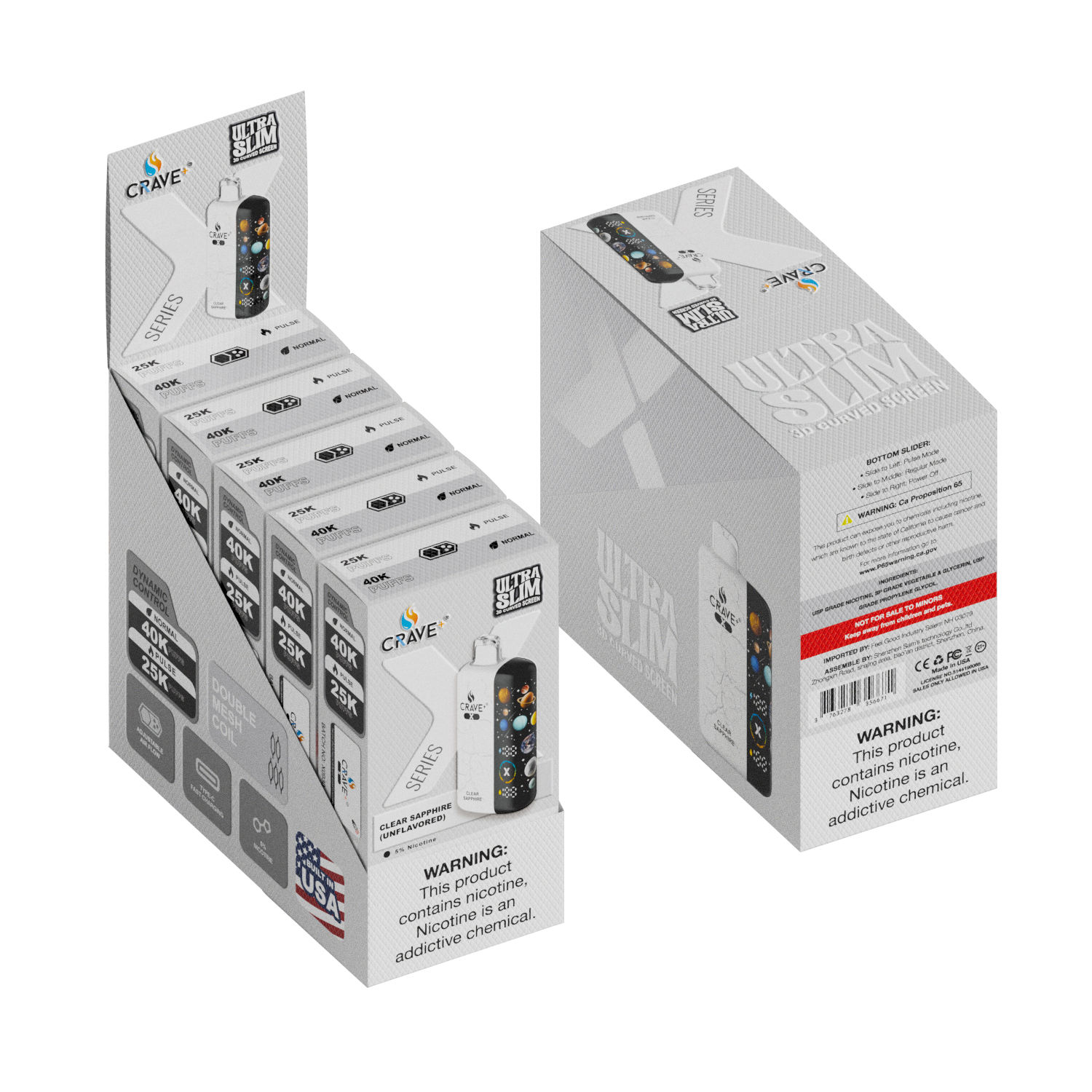 Crave X – Ultra Slim 40K / 25K Puffs (BOX DEAL) CCC
