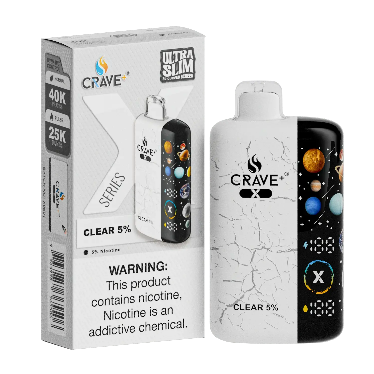 Crave X – Ultra Slim 40K / 25K Puffs Crave, crave x millyz, millyz crave x vape, millyz vape crave, crave vape millyz, rave x millyz, crave ultra slim vape millyz, crave x clear vape