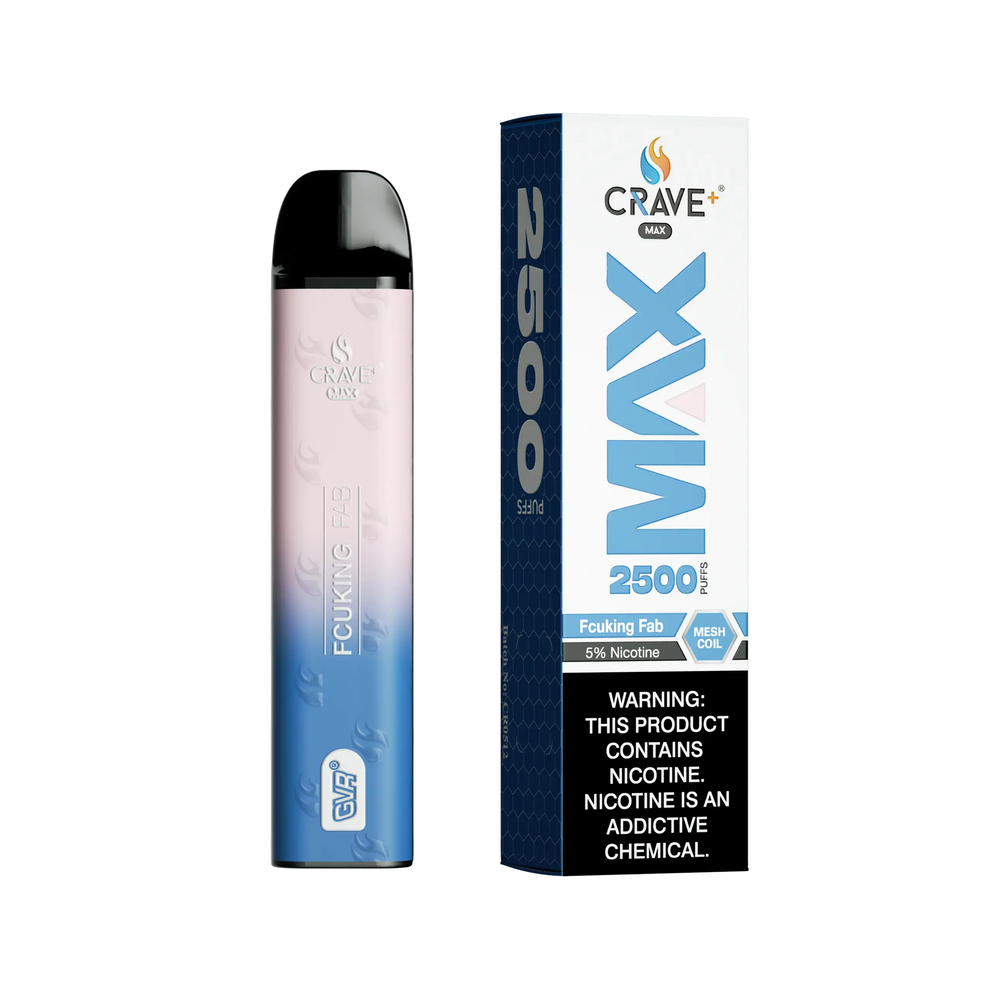 Crave Max Vape - 2500 Puffs Mesh Coil Crave, Crave Max Vape fcuking fab
