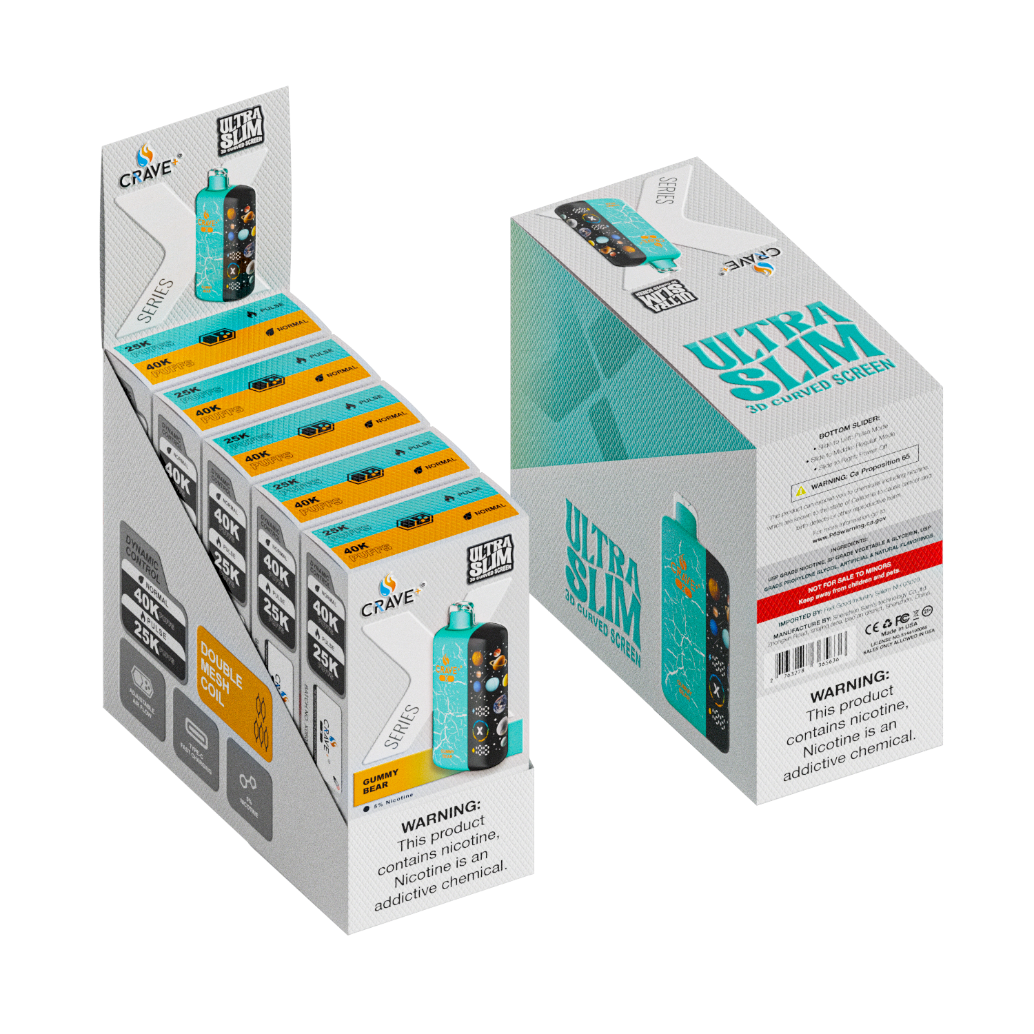 Crave X – Ultra Slim 40K / 25K Puffs (BOX DEAL) CCC