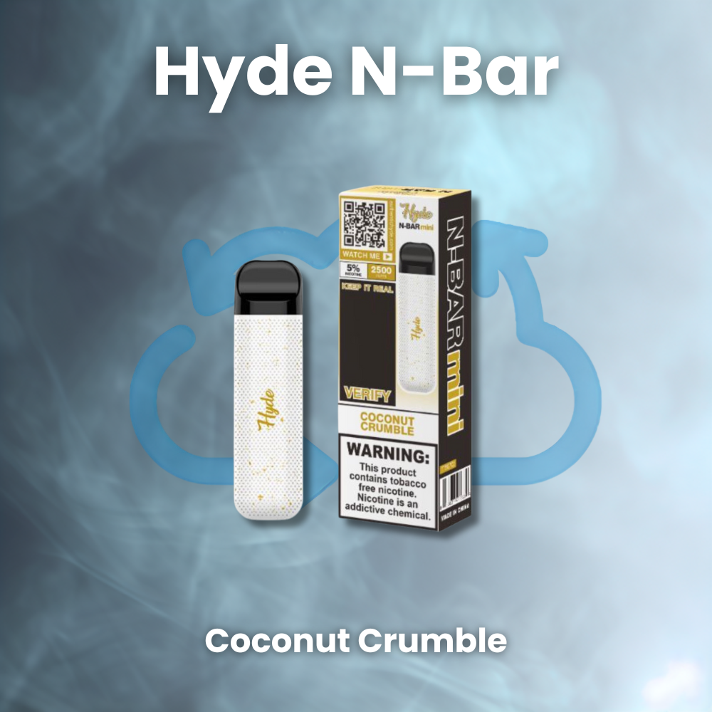 Hyde disposable, n-bar mini, hyde n-bar mini, n-bar mini vape, hyde vape, hyde n-bar mini vape, hyde n-bar mini wholesale, hyde n-bar mini bulk, buy hyde n-bar mini 2500 puffs, n-bar 2500 vape, hyde n-bar mini coconut crumble, n-bar mini coconut crumble, buy Hyde n-bar mini coconut crumble, coconut crumble hyde n-bar mini, hyde nbar mini coconut crumble